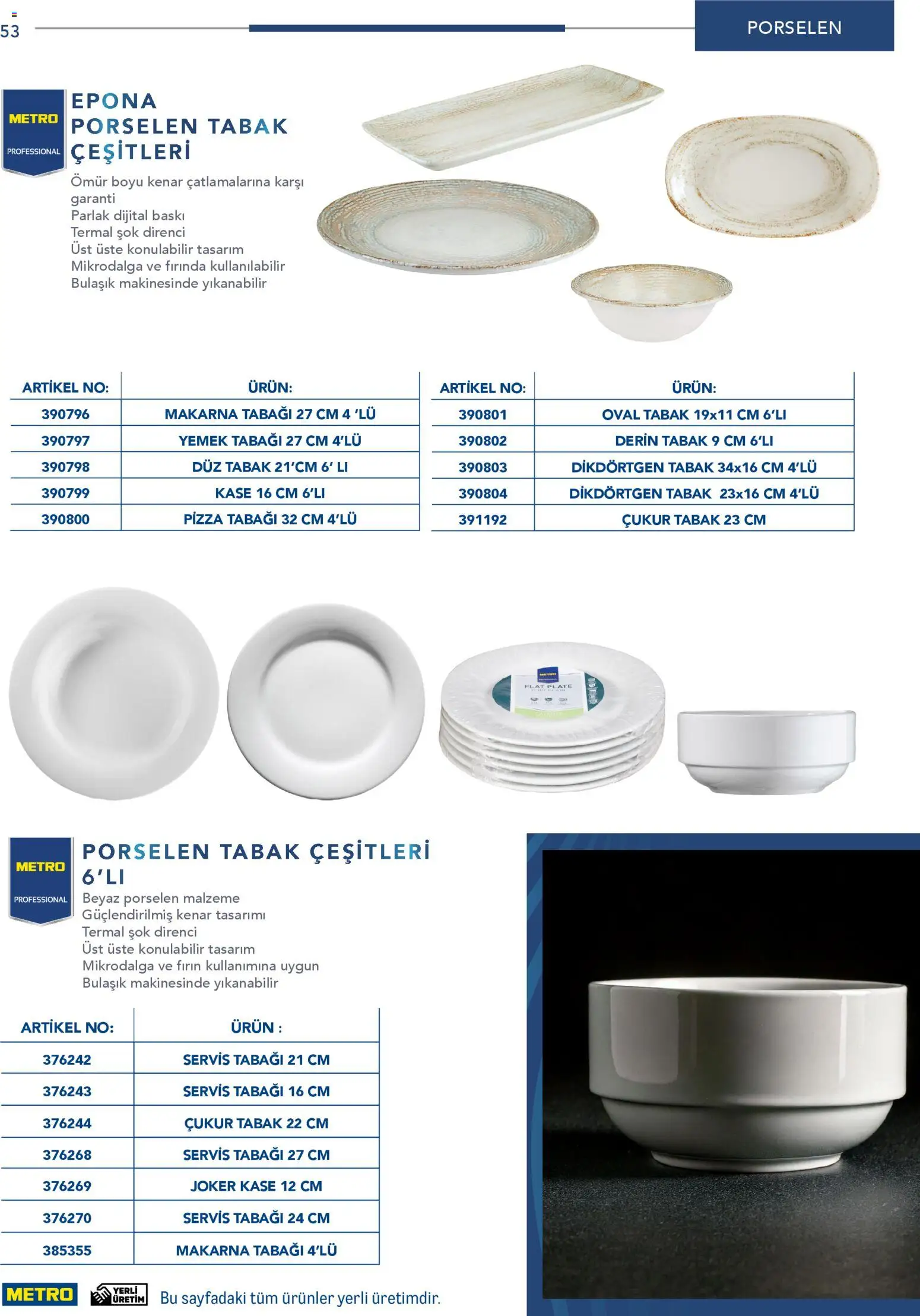 Metro - Profesyonel Çözümler - 26.12.2025 tarihinden itibaren geçerlidir | Sayfa: 53 | Ürünler: Baskı, Pizza, Makarna, Fırın