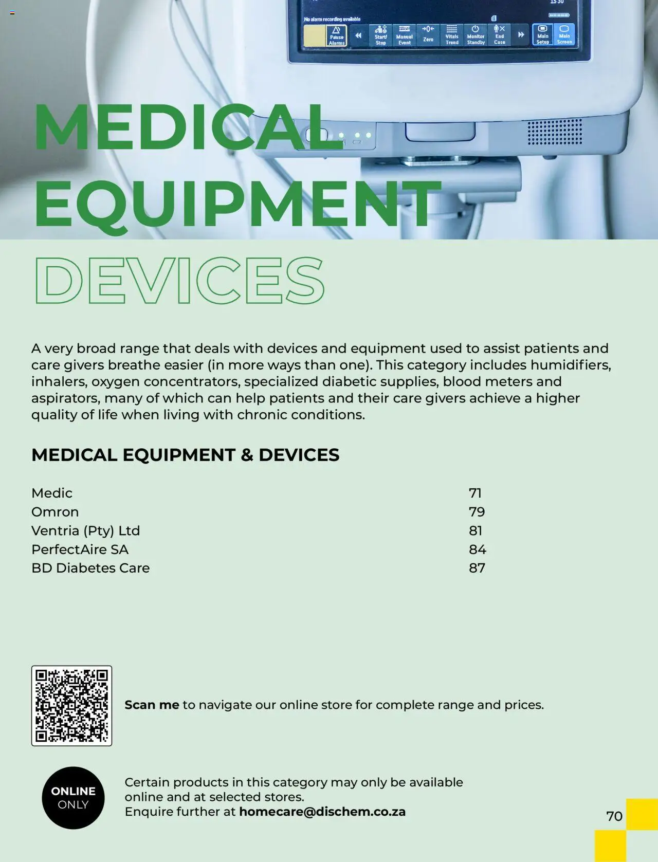 New Dis-Chem catalogue – valid from 01.01.2025 | Page: 73 | Products: Monitor, Case