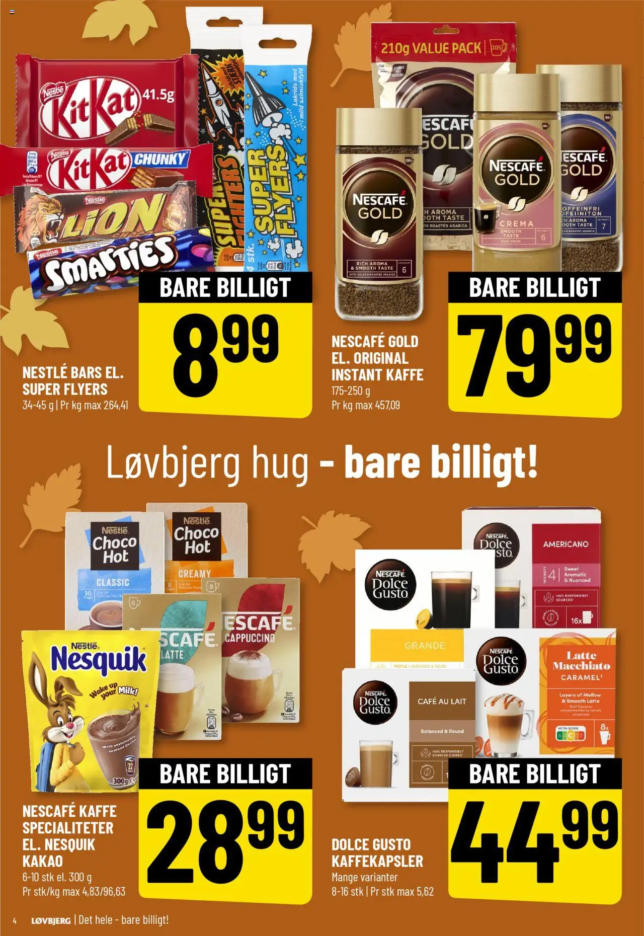 Løvbjerg tilbudsavis – gyldig fra 17.10.2025 | Side: 4 | Produkter: Kaffe, Kakao, Lakrids, Instant Kaffe