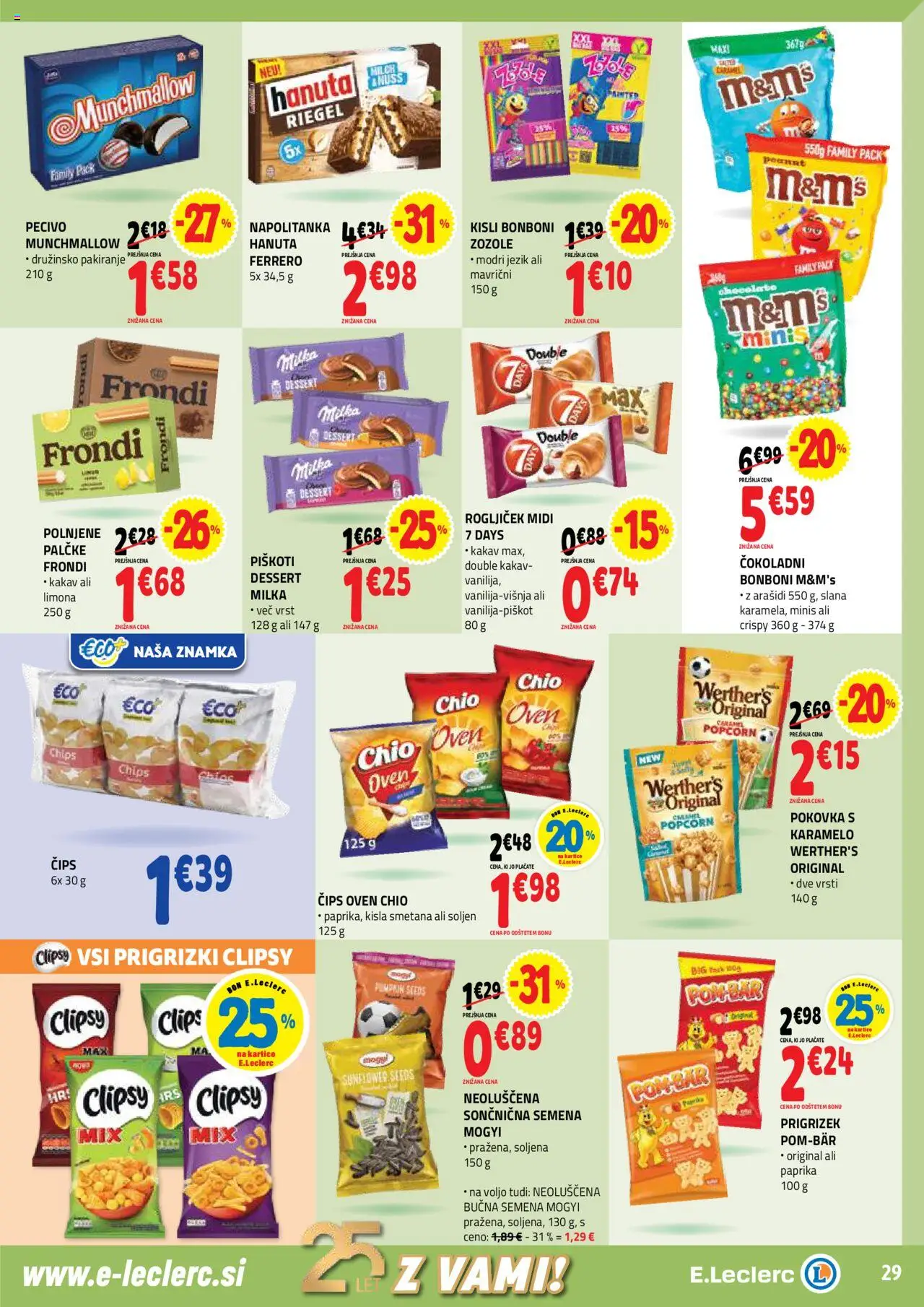 E.leclerc katalog │ velja od 13.08.2025 | Stran: 29 | Izdelki: Bonboni, Paprika, Kakav, Limona
