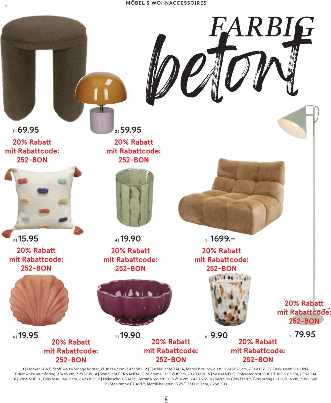 Livique Prospekt – gültig ab 24.09.2025 | Seite: 5 | Produkte: Hocker, Sessel, Vase