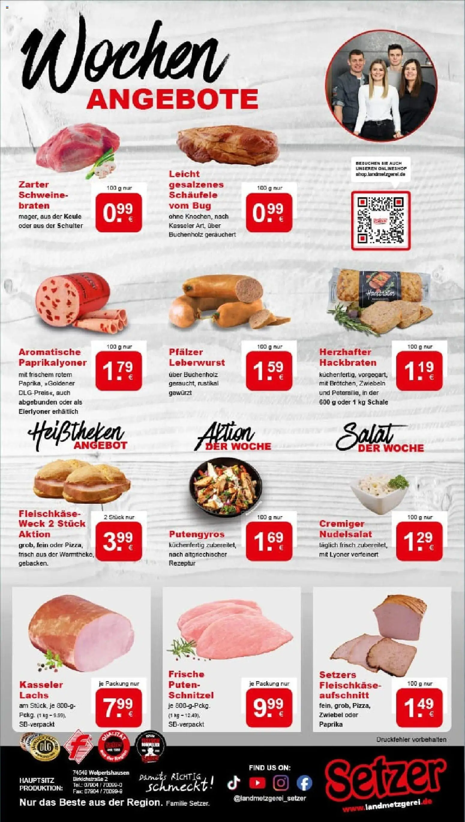 Rewe prospekt Lorch	 – gültig ab 26.10.2025 | Seite: 10 | Produkte: Schnitzel, Lachs, Paprika, Salat