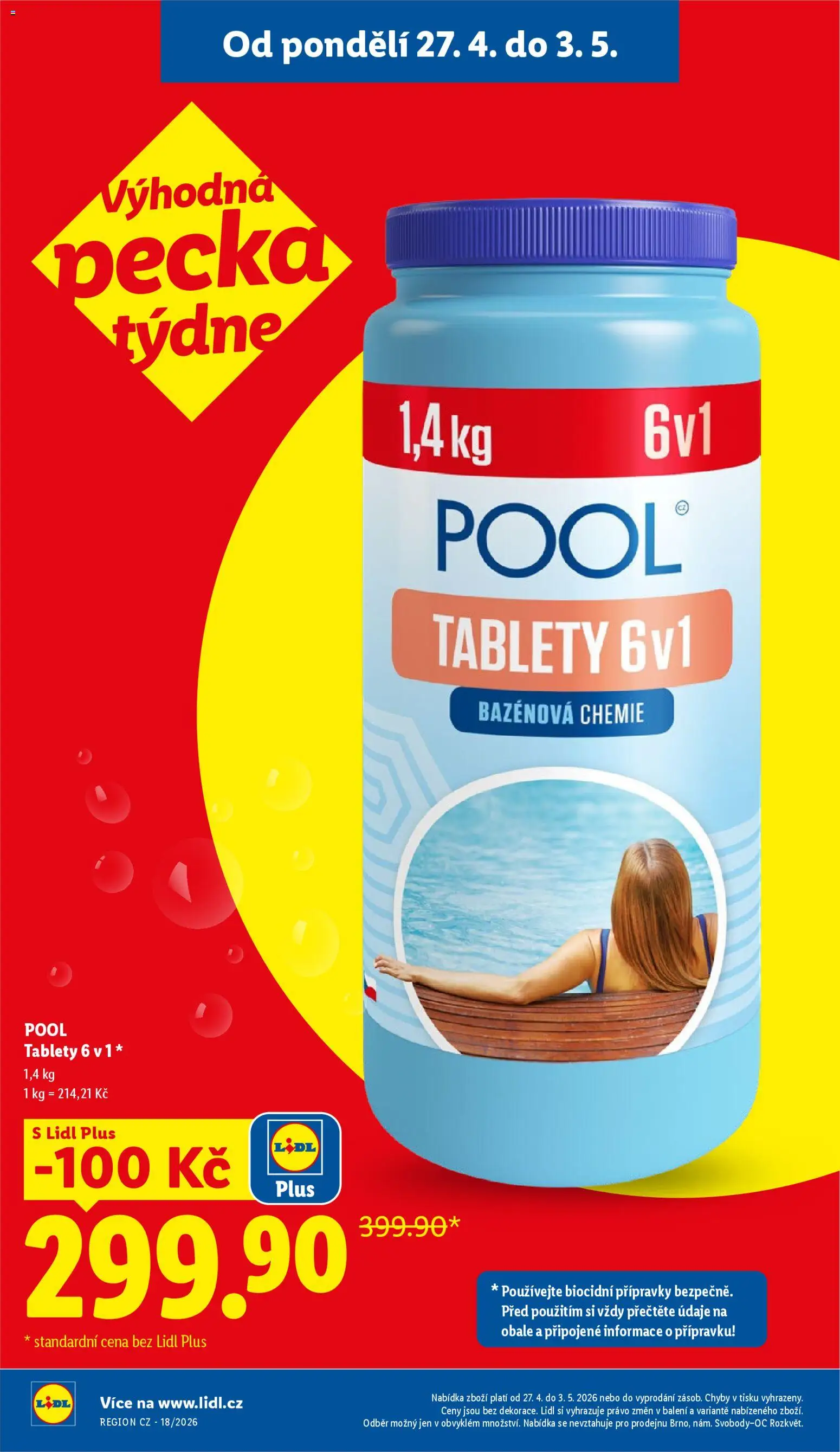 Lidl leták - Spotřební zboží od 30.04.2026 | Strana: 4 | Produkty: Bazénová chemie