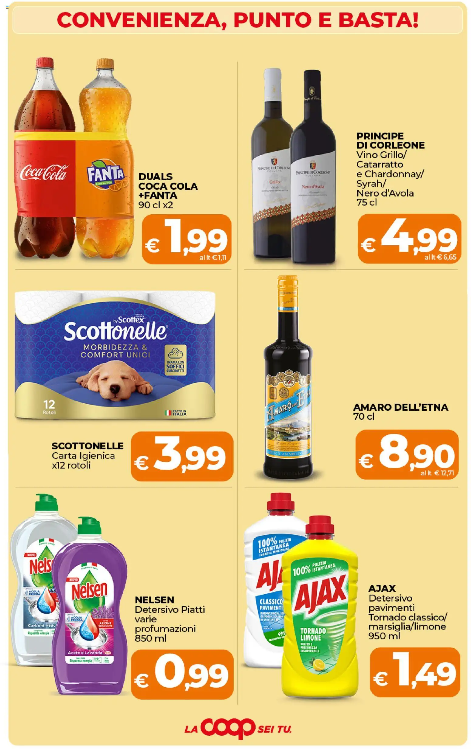 Volantino Ipercoop del 17.01.2026 | Pagina: 4 | Prodotti: Acqua, Fanta, Aceto, Lavanda