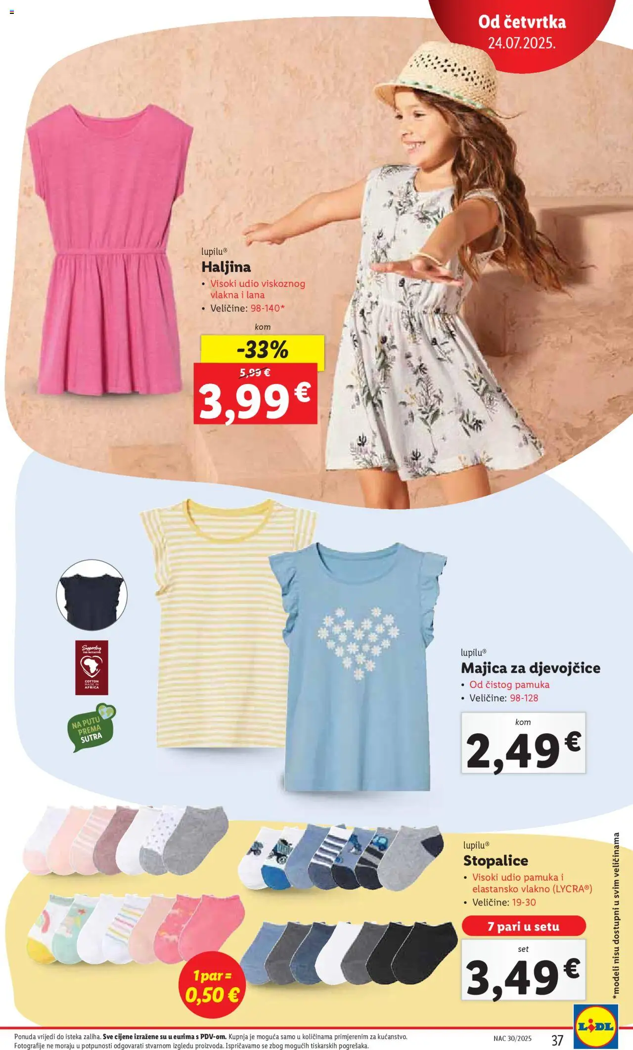 Lidl katalog | vrijedi od 24.07.2025 | Stranica: 37 | Proizvodi: Majica, Haljina
