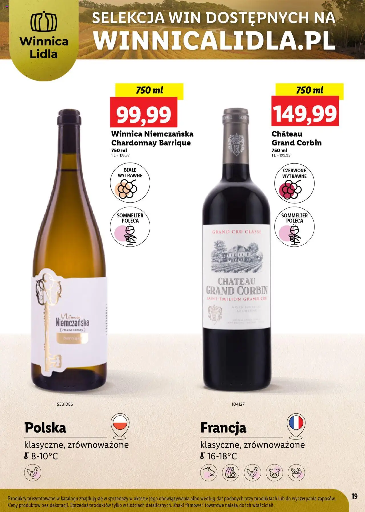 Lidl Katalog karta win od 04.08.2025 | Strona: 19 | Produkty: Chardonnay