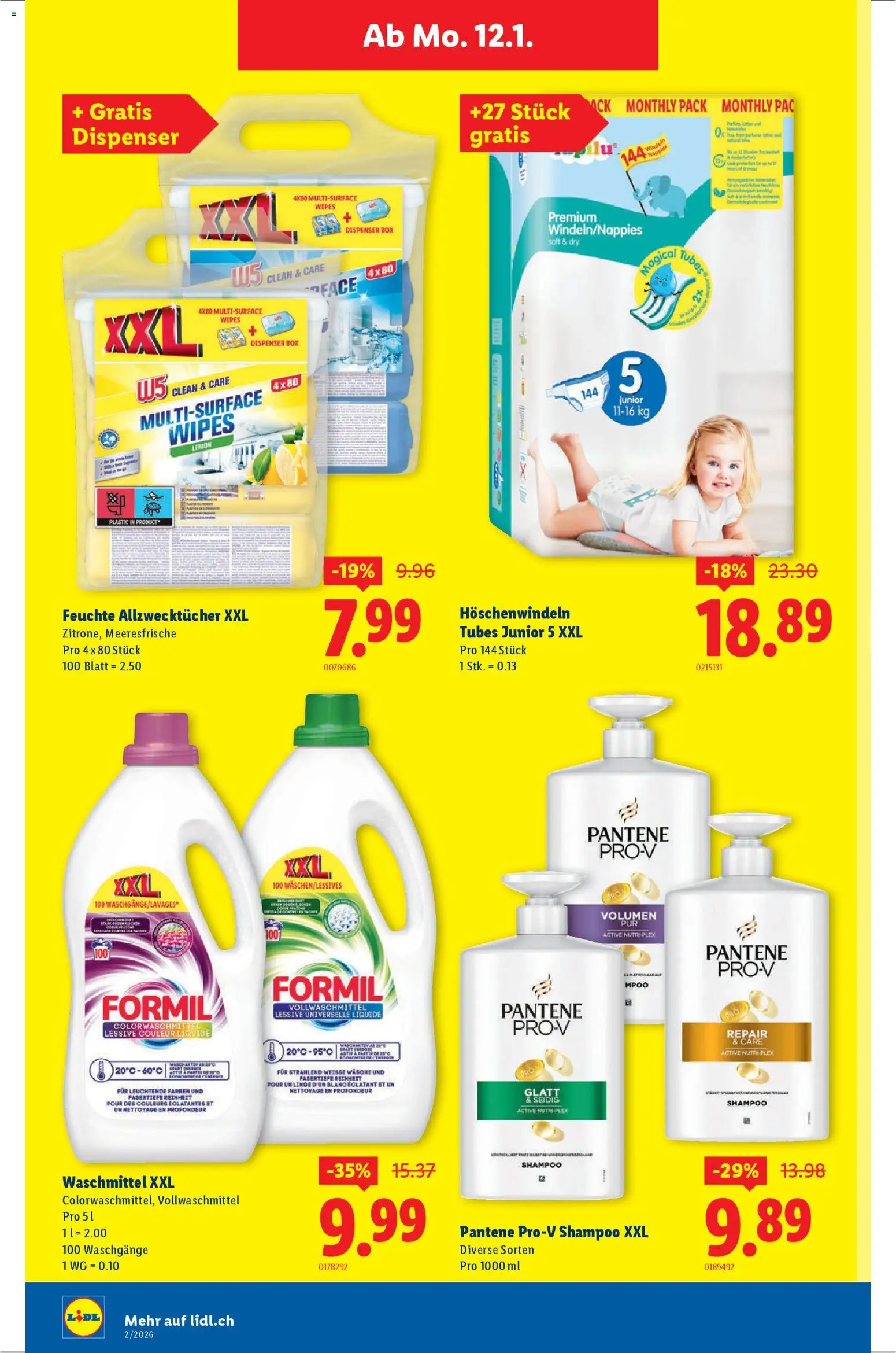 Lidl Aktionen – gültig ab 08.01.2026 | Seite: 26 | Produkte: Box, Shampoo, Waschmittel