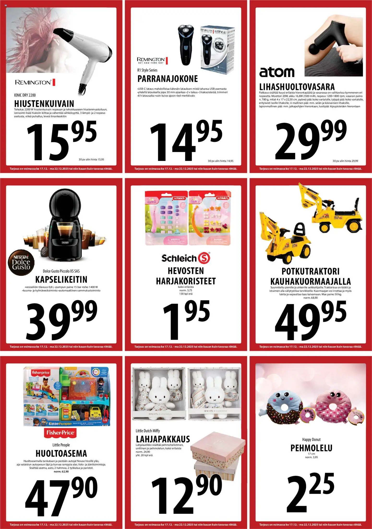 Tuuri tarjoukset – voimassa 17.12.2025 alkaen | Sivu: 21 | Tuotteet: Parranajokone, Akku, Voi, Trimmeri