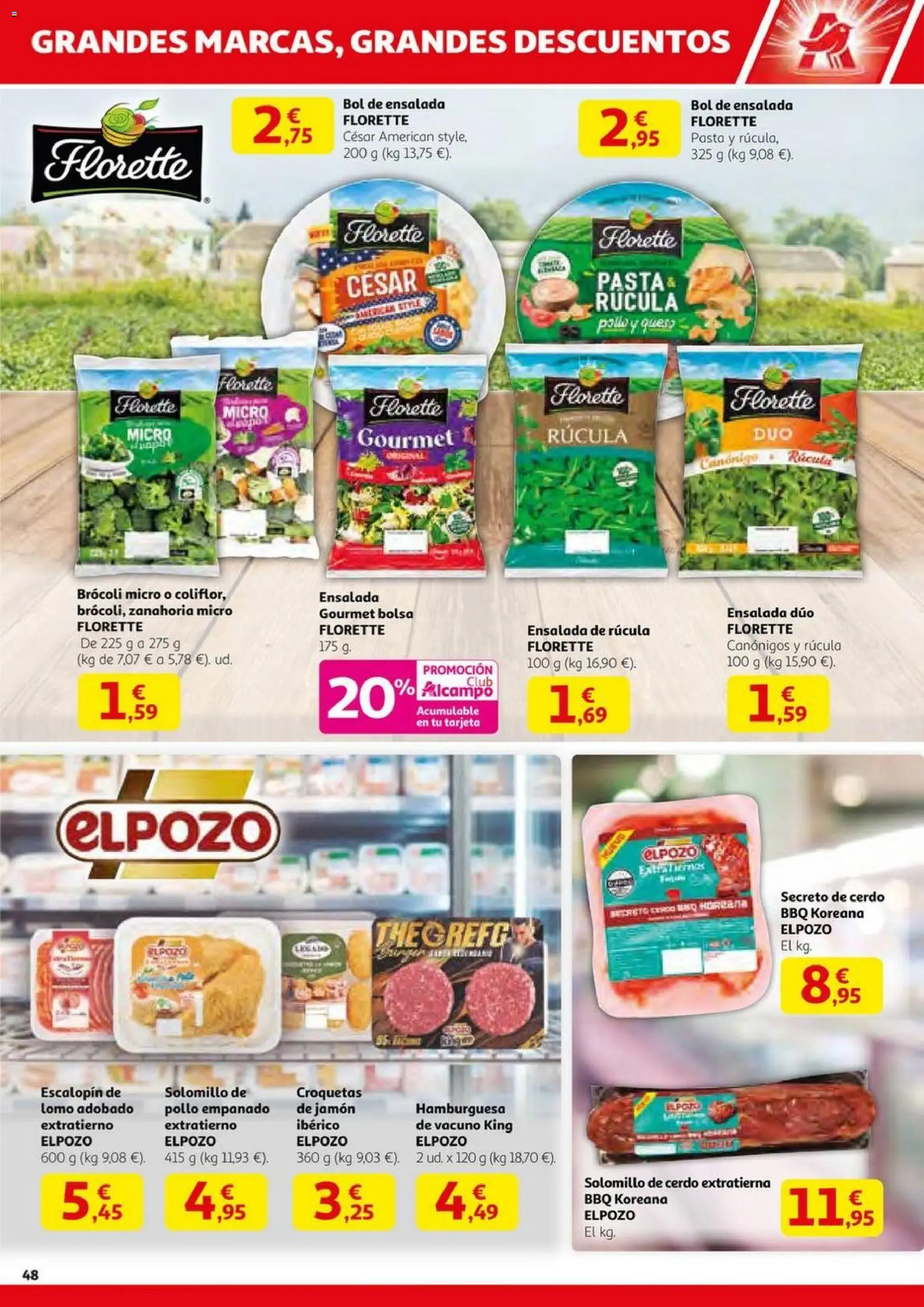 Alcampo -  HG catalan │ válido desde el 23.10.2025 | Página: 48 | Productos: Jamón, Cerdo, Pasta, Bolsa