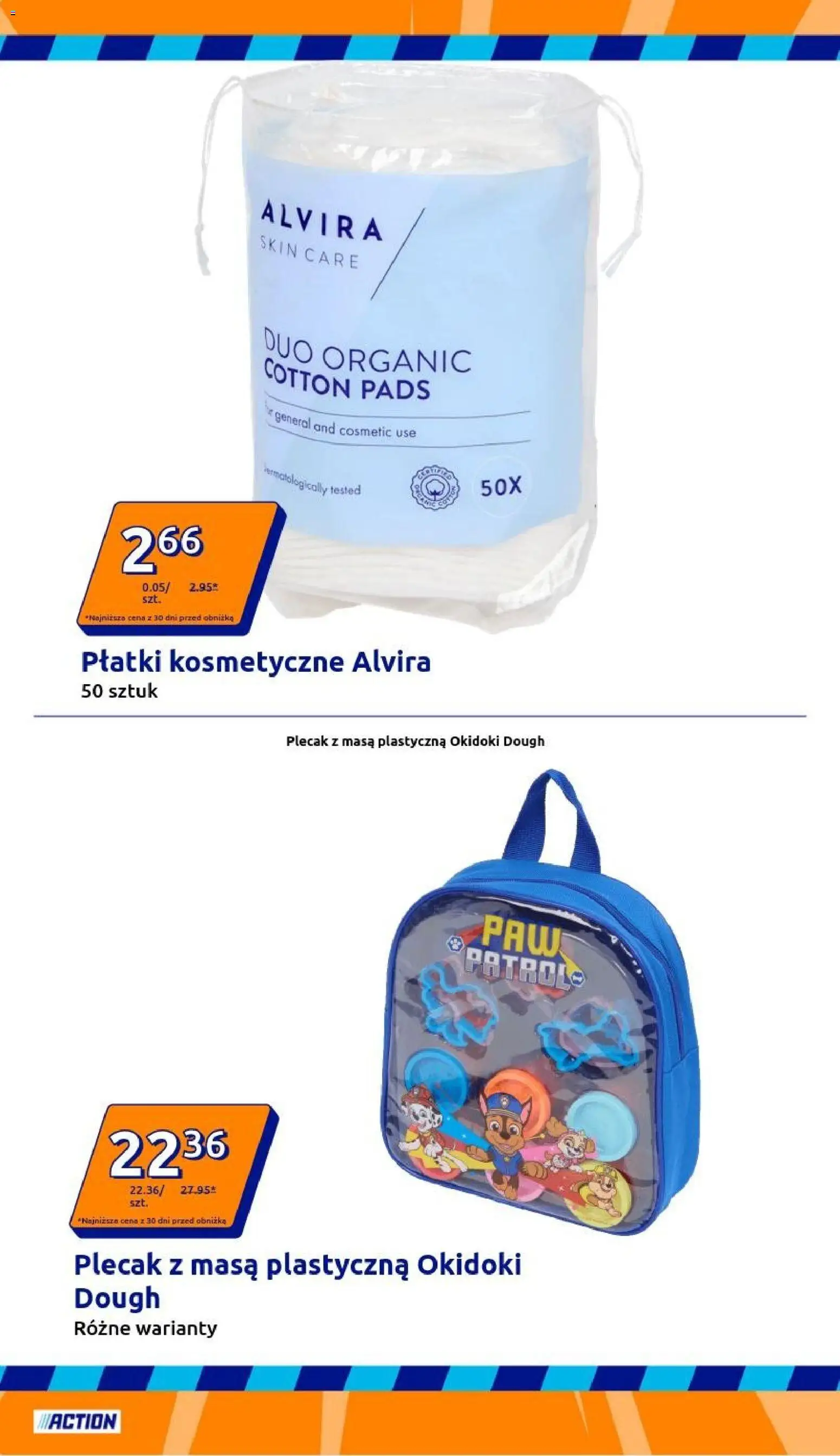 Action Gazetka od 31.12.2025 | Strona: 14 | Produkty: Plecak, Płatki kosmetyczne, Płatki