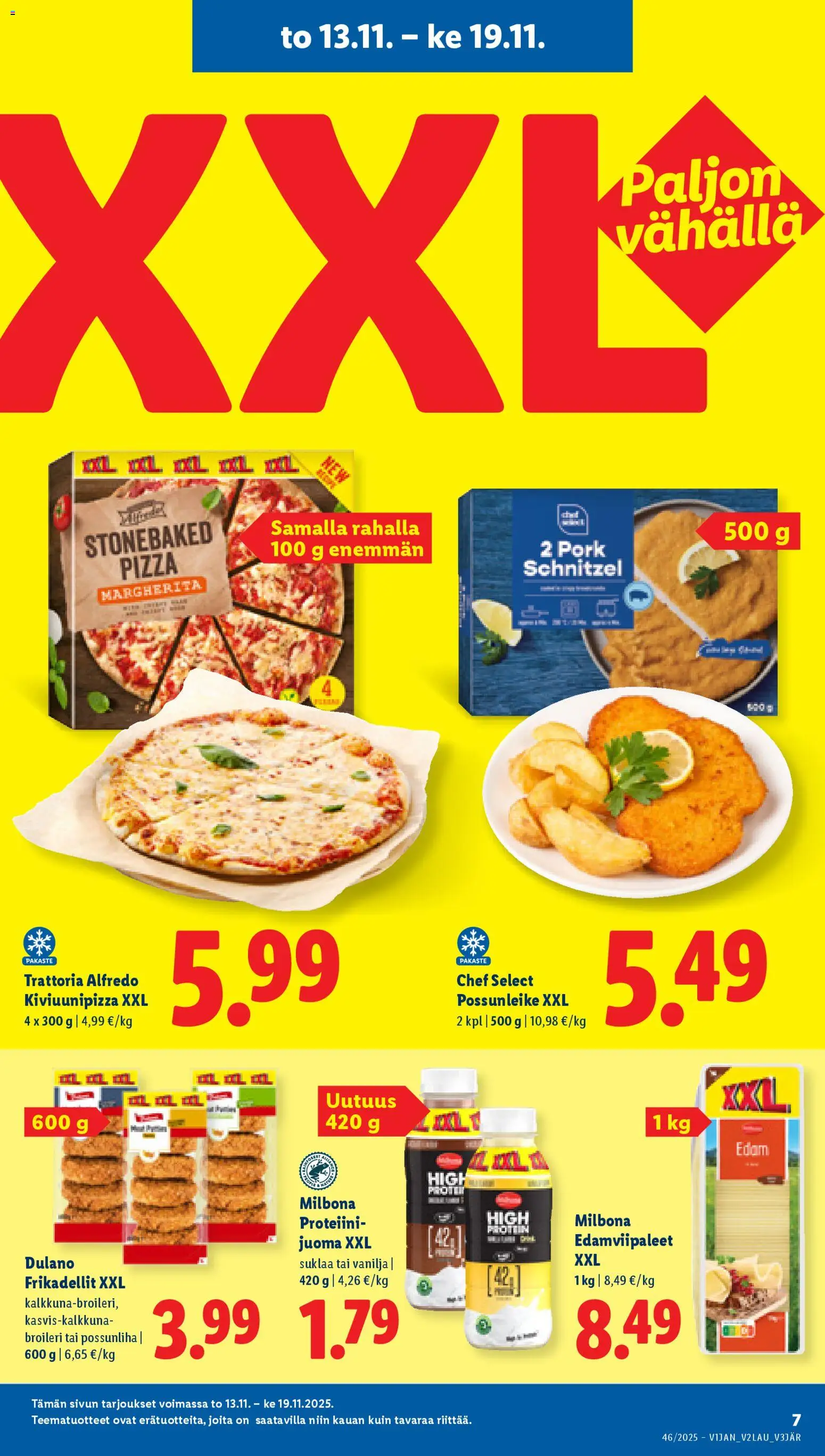 Lidl tarjoukset - Helsinki – voimassa 13.11.2025 alkaen | Sivu: 9 | Tuotteet: Suklaa, Pizza