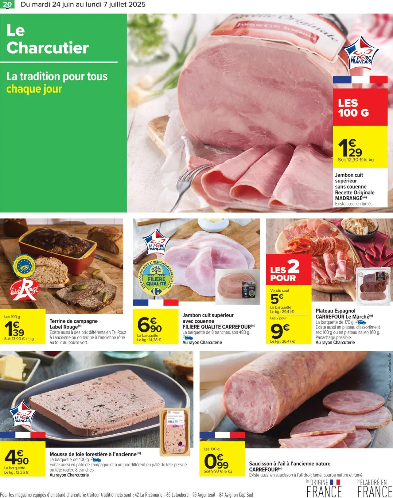  | Page: 22 | Produits: Plateau, Mousse, Poivre, Jambon