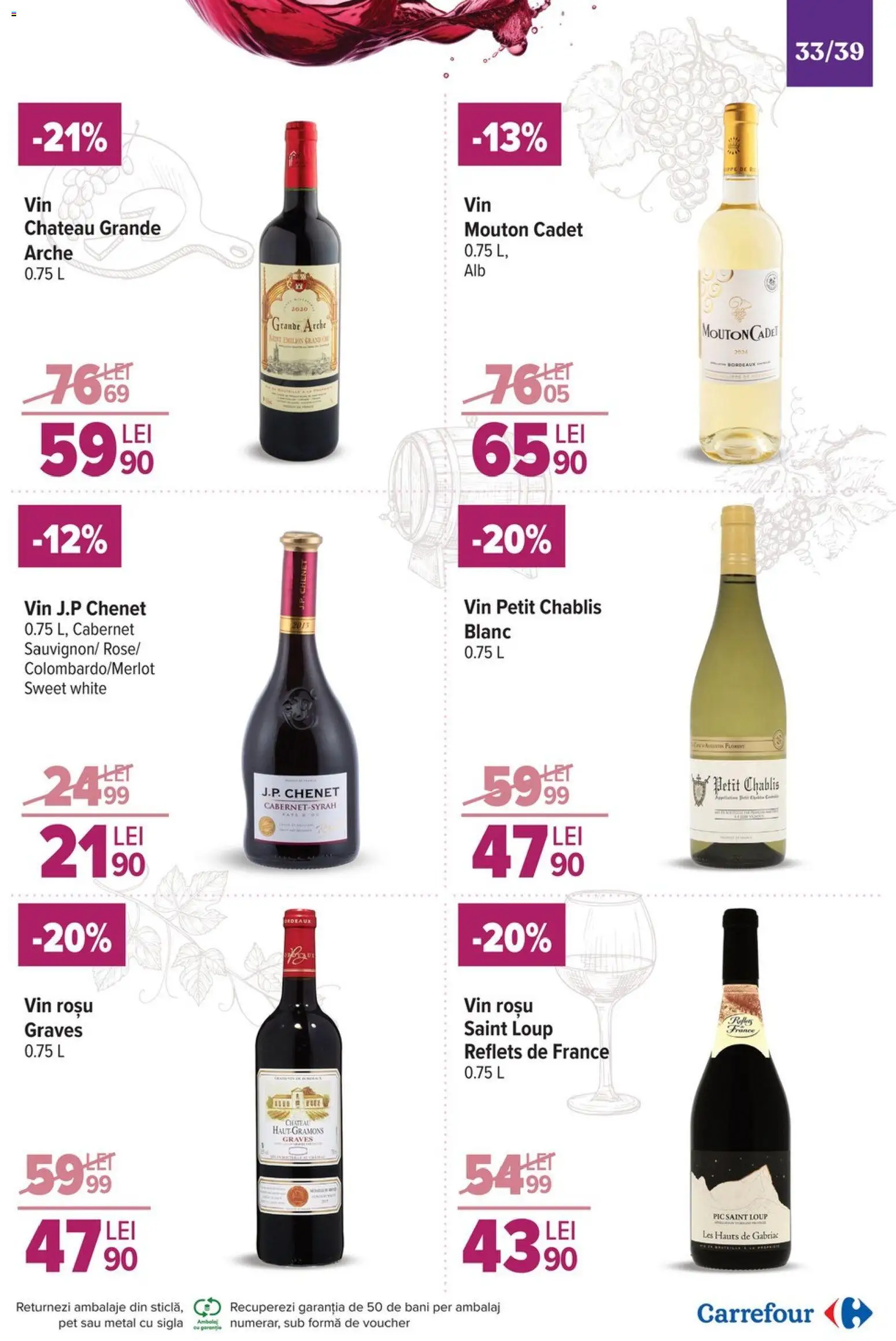 Noul catalog Carrefour – valabil de la 19.11.2025 | Pagină: 33 | Produse: Vin