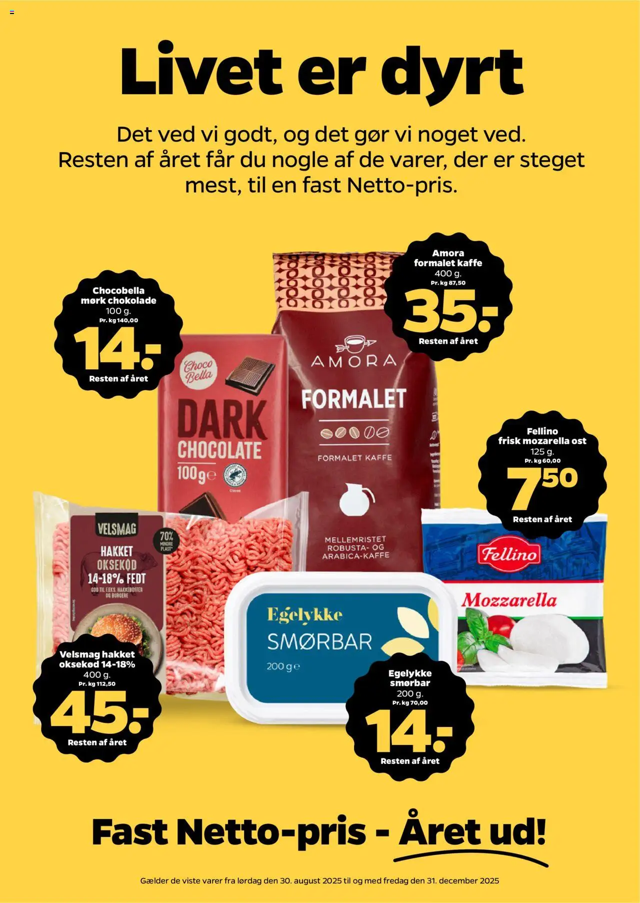Netto tilbudsavis – gyldig fra 13.09.2025 | Side: 6 | Produkter: Ost, Kaffe, Chokolade, Mozzarella