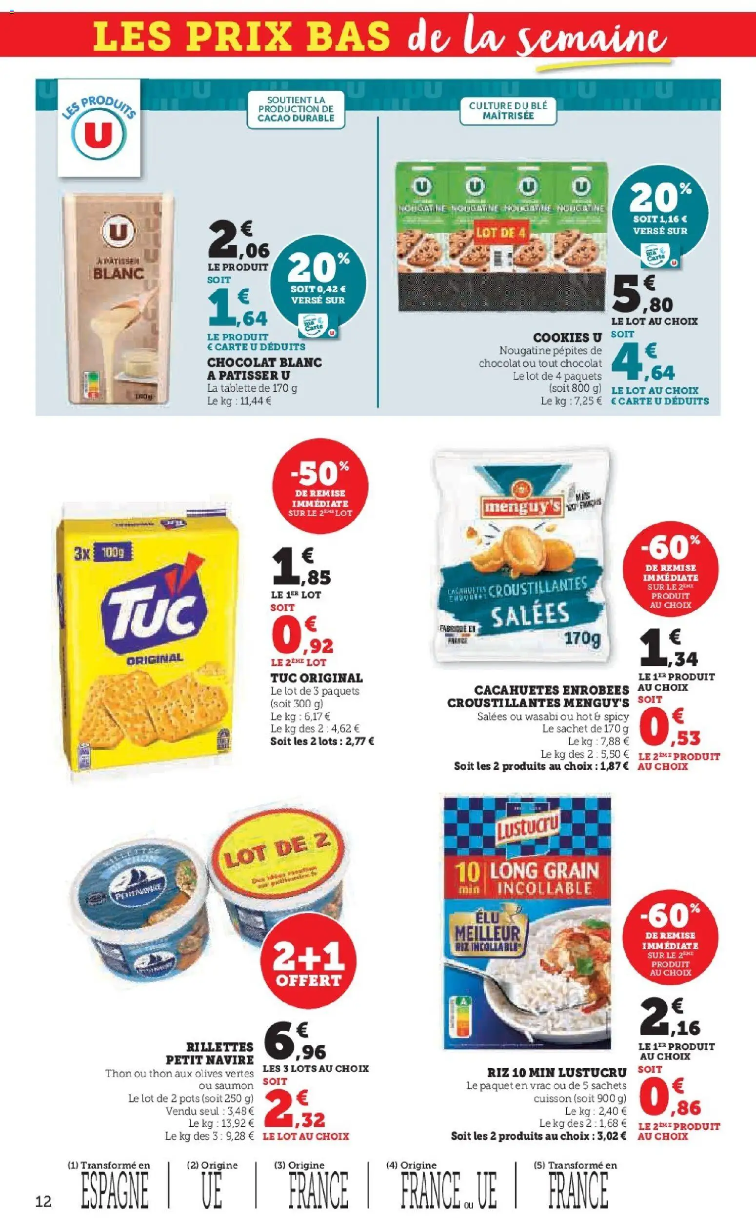 {H1} | Page: 12 | Produits: Tablette, Olives, Cookies, Saumon