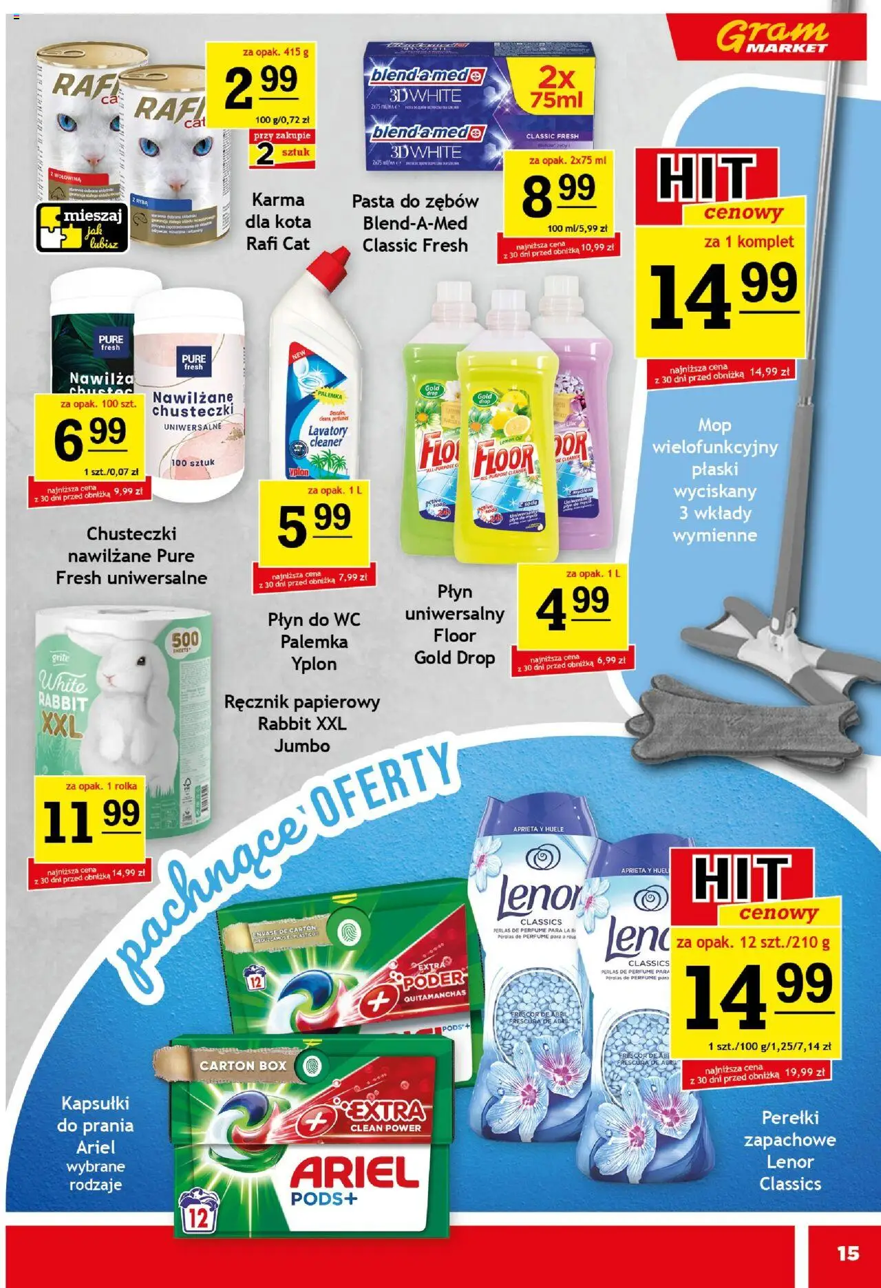 Gram Market Gazetka od 13.08.2025 | Strona: 15 | Produkty: Cleaner, Wołowina, Pasta do zębów, Ręcznik papierowy