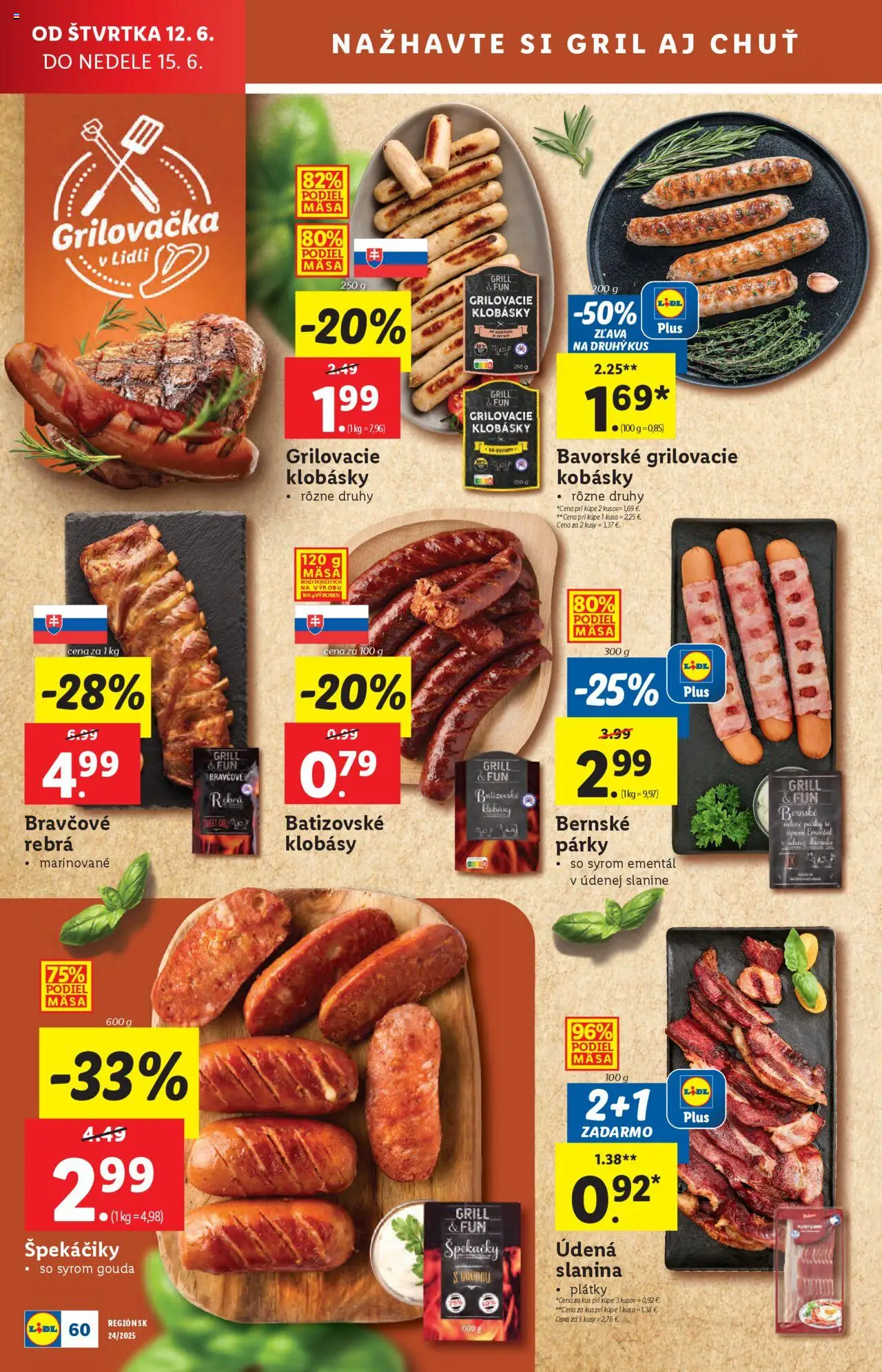 Lidl leták │ platný od 09.06.2025 | Strana: 72 | Produkty: Gril, Slanina, Gouda