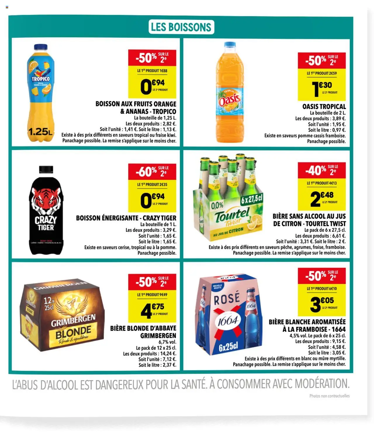  | Page: 7 | Produits: Cassis, Bière blonde, Jus de citron, Bière