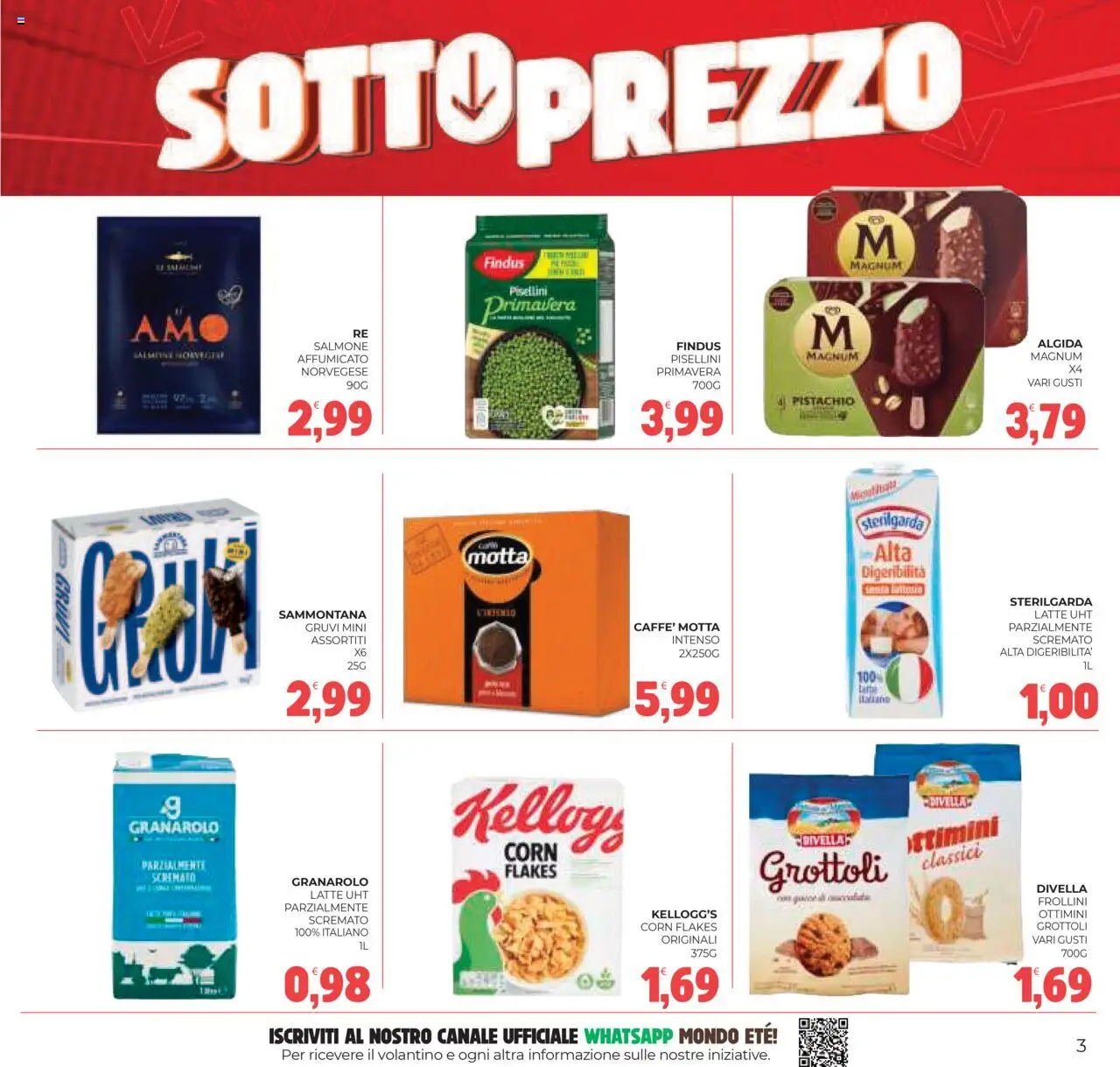 Volantino Eté del 05.08.2025 | Pagina: 3 | Prodotti: Salmone, Latte, Frollini