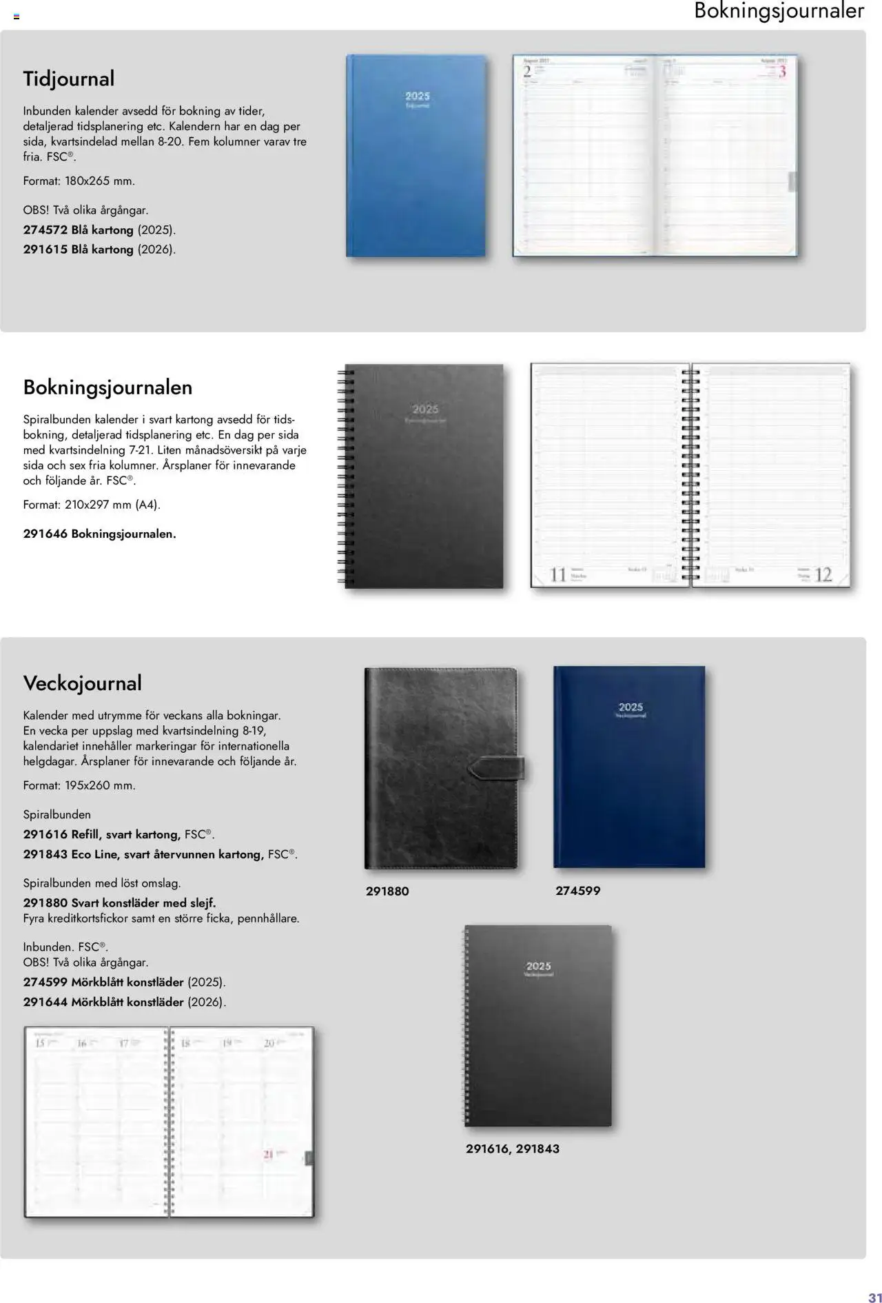 Lyreco reklamblad aktuell från 27.08.2024 | Sida: 31 | Produkter: Kartong, Kalender