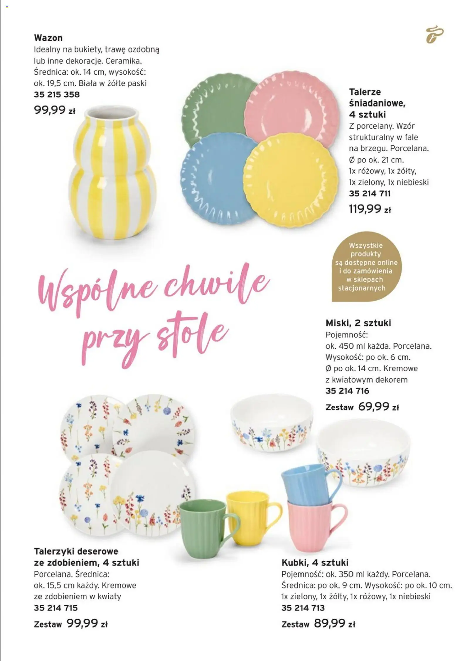 Tchibo promocje od 03.03.2026 | Strona: 3 | Produkty: Talerze, Wazon, Kwiaty
