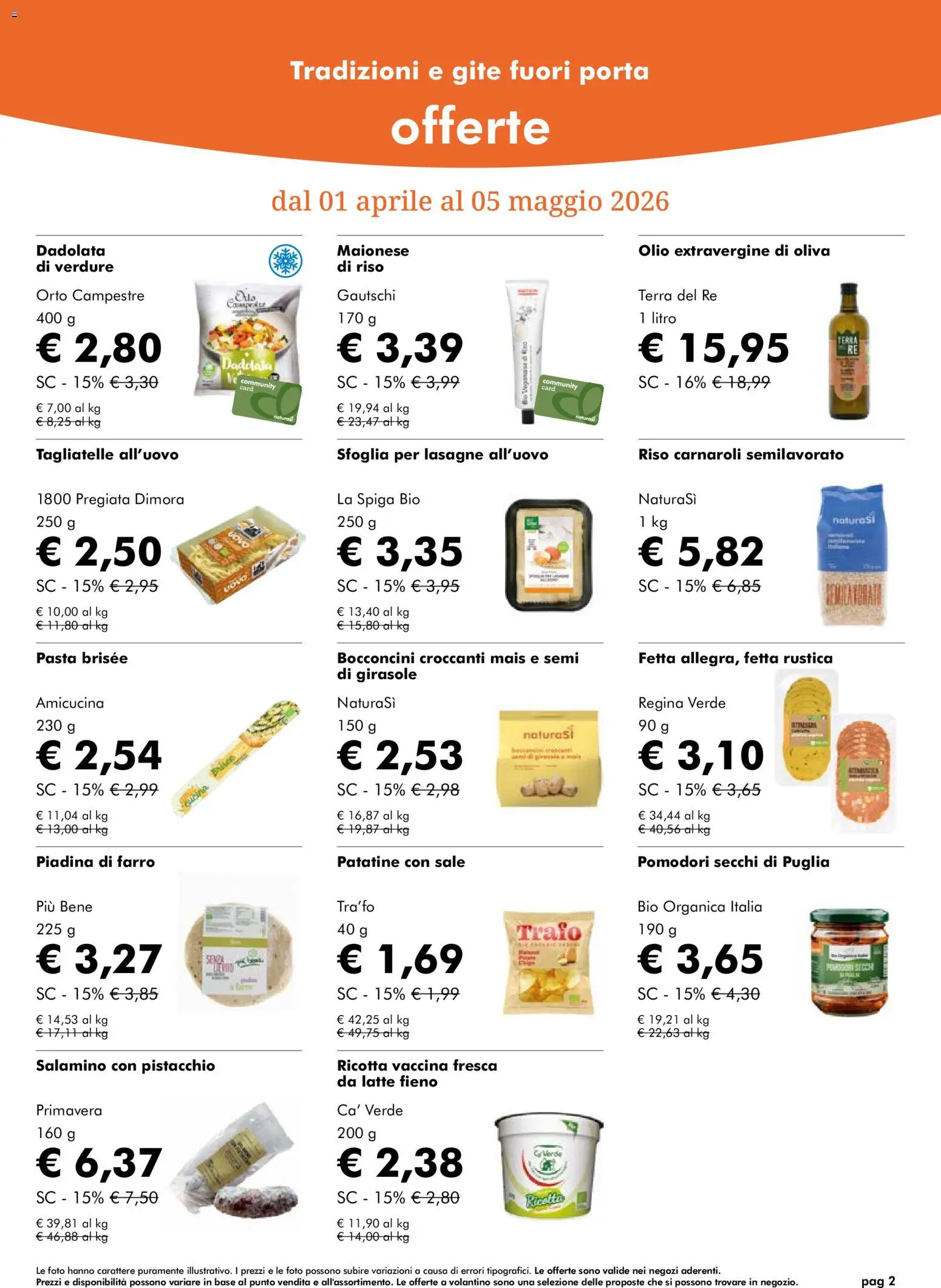 Volantino Natura Sì del 01.04.2026 | Pagina: 2