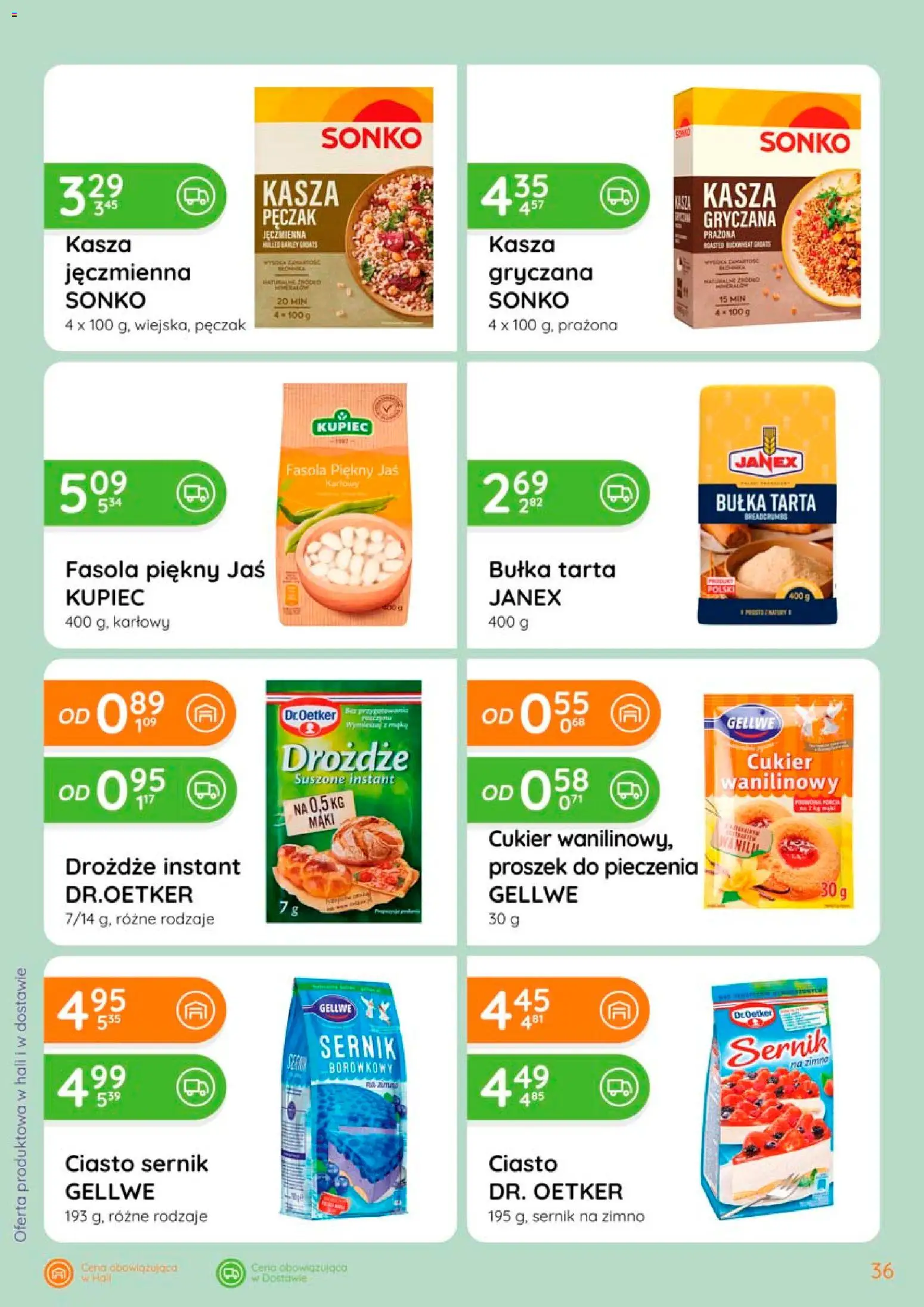 Eurocash gazetka od 02.04.2026 | Strona: 36 | Produkty: Kasza, Kasza jęczmienna, Cukier, Kasza pęczak
