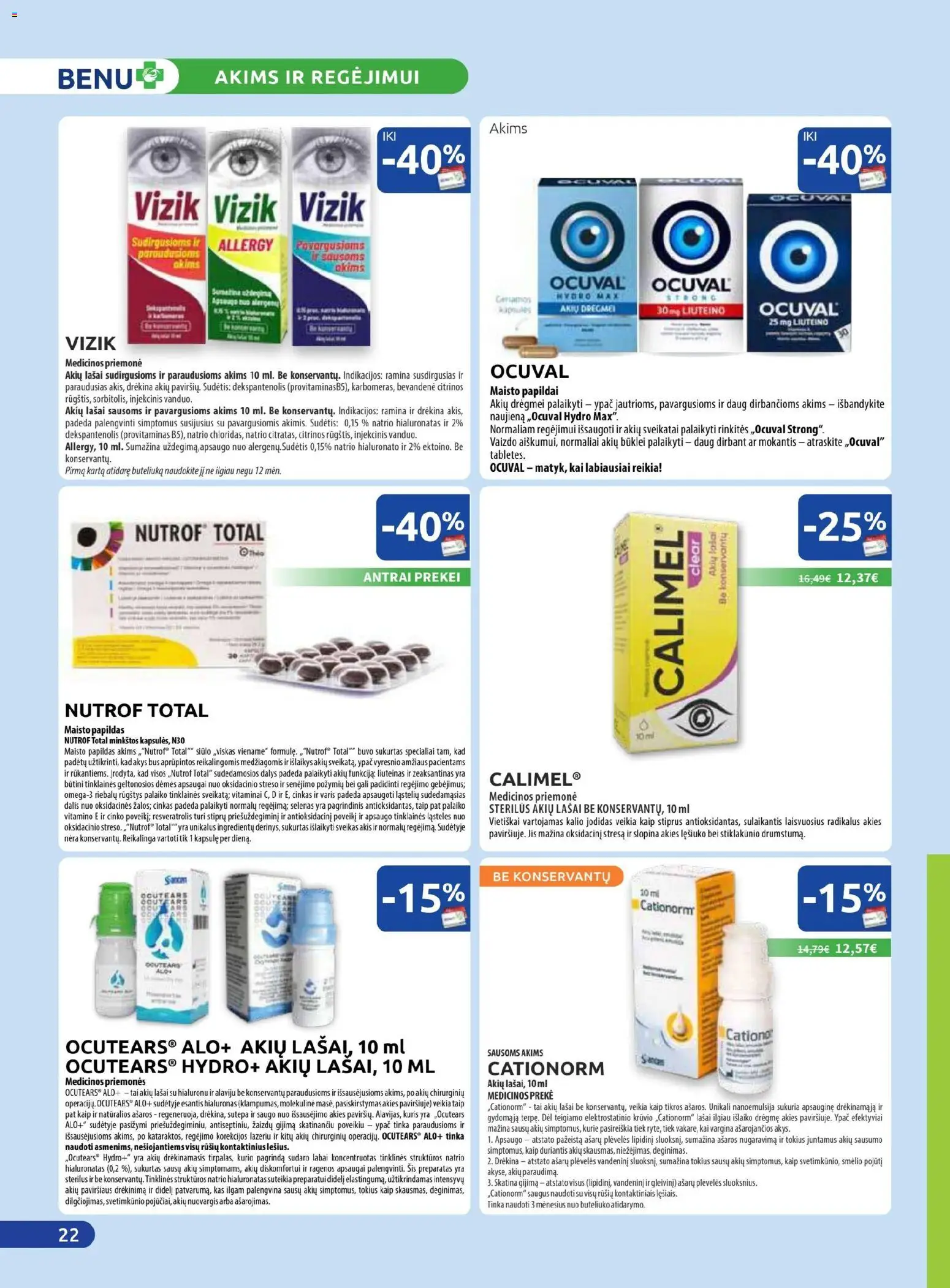 BENU akcijos nuo 01.11.2025 | Puslapis: 22 | Prekių: Vaizdo