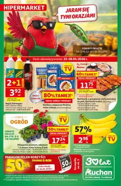 Pogląd oferty "Auchan gazetka - 30 Lat Hipermarket" - ważna od 23.04.2026