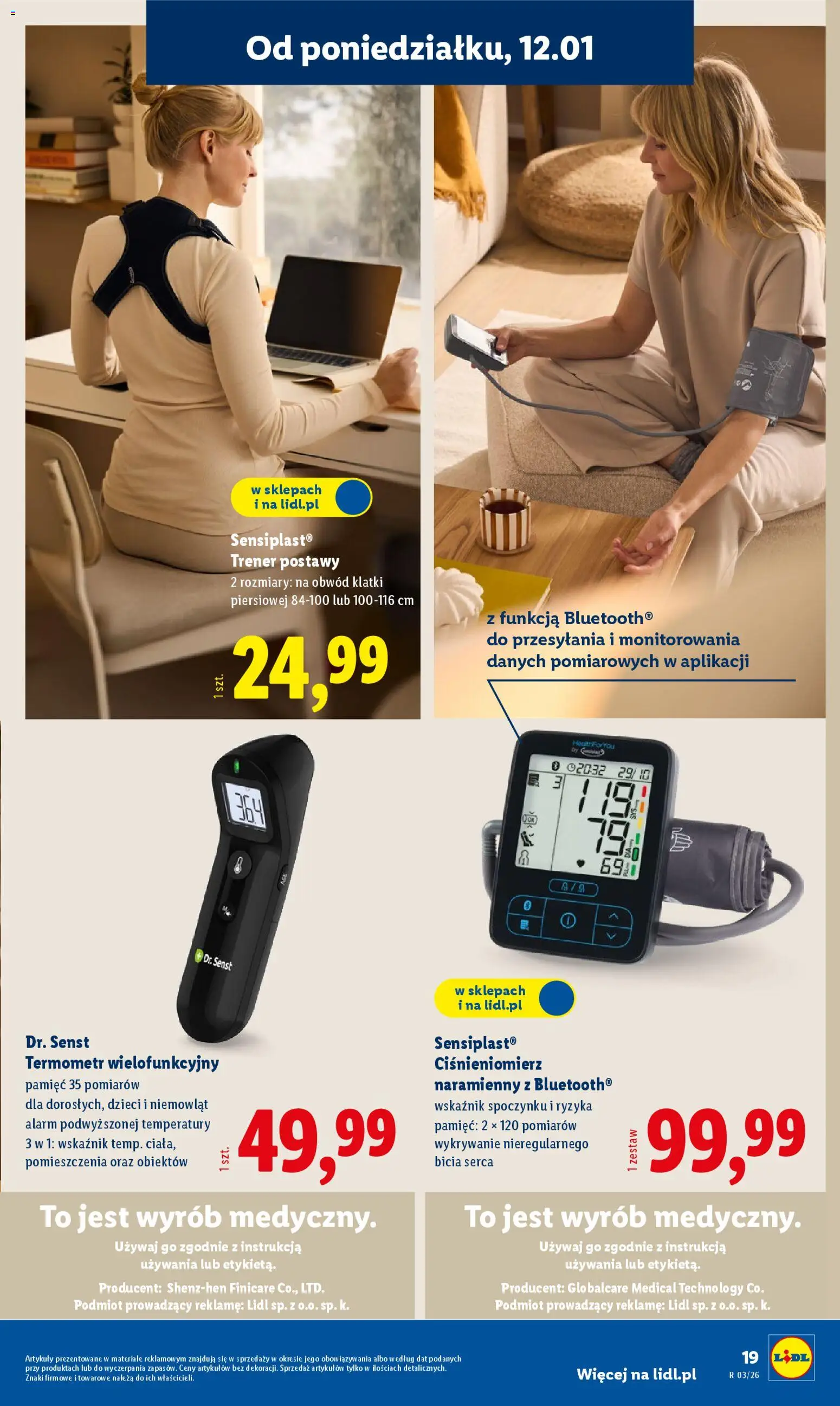 Lidl Katalog od 12.01.2026 | Strona: 21 | Produkty: Monitor, Ciśnieniomierz, Termometr