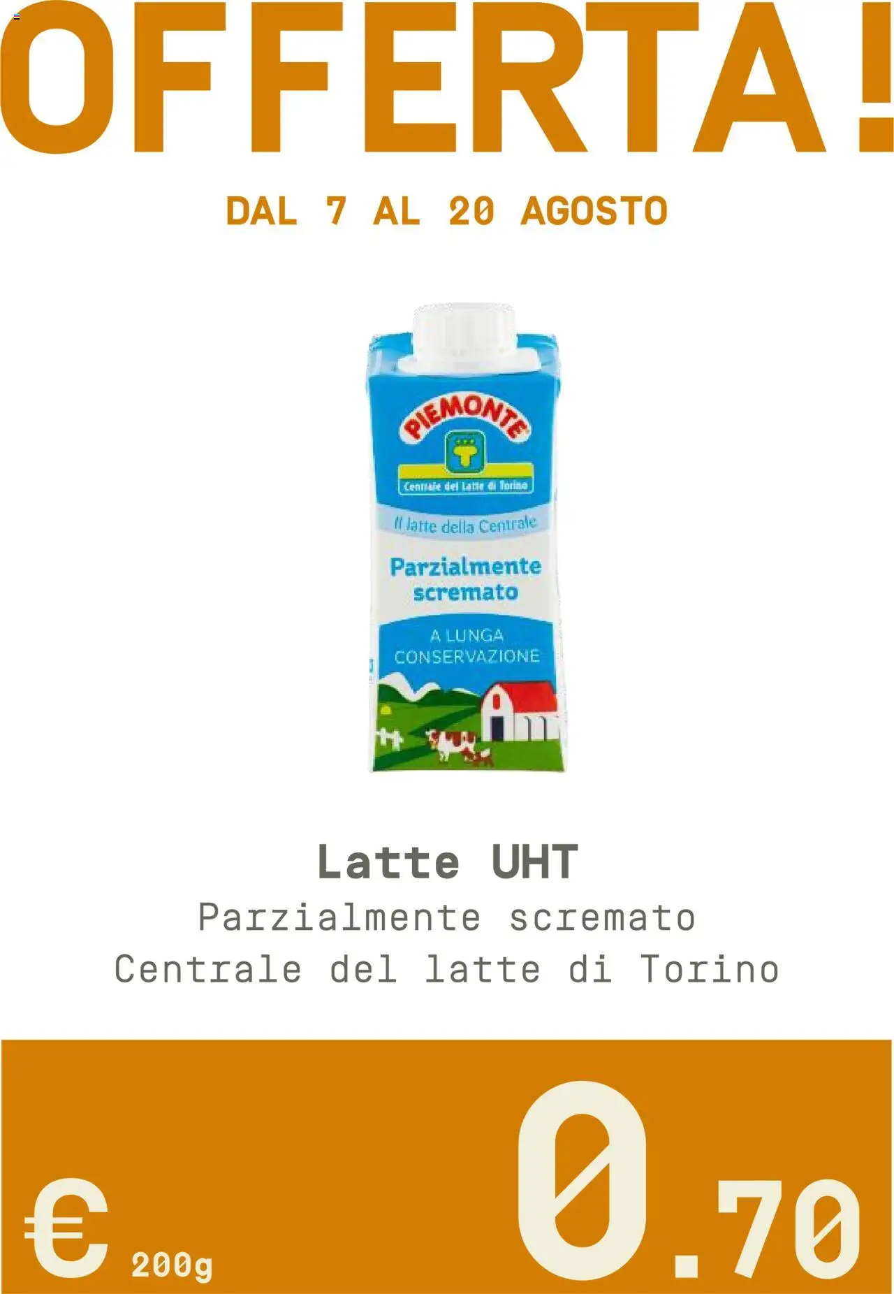Volantino Borello Supermercati del 07.08.2025 | Pagina: 10 | Prodotti: Latte
