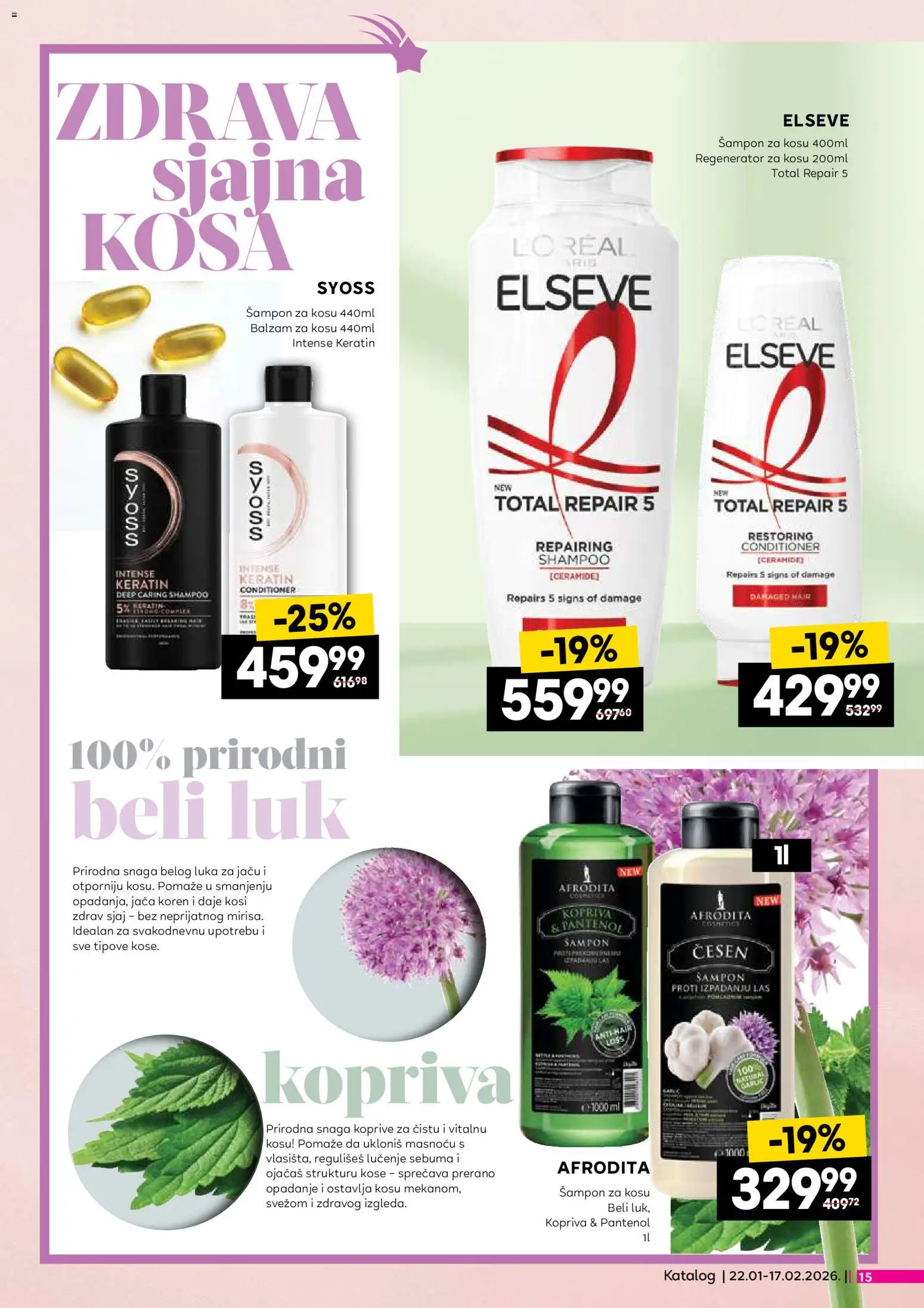 Roda katalog - važi od 22.01.2026 | Strana: 15 | Proizvode: Syoss, Šampon, Balzam, Balzam za kosu