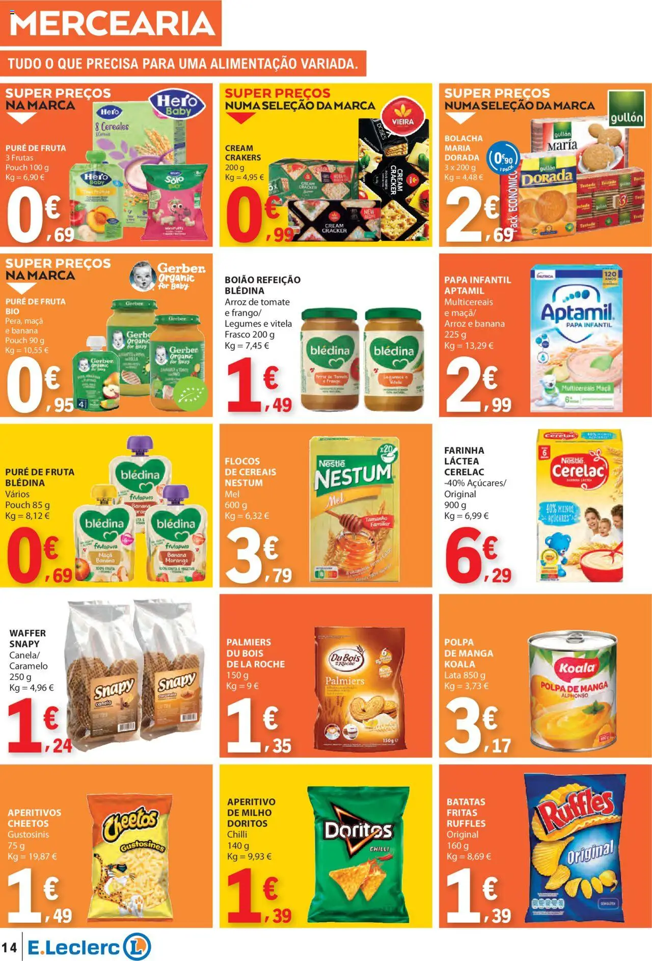 E.Leclerc folheto │ válido de 18.09.2025 | Página: 14 | Produtos: Canela, Nestlé, Cereais, Milho