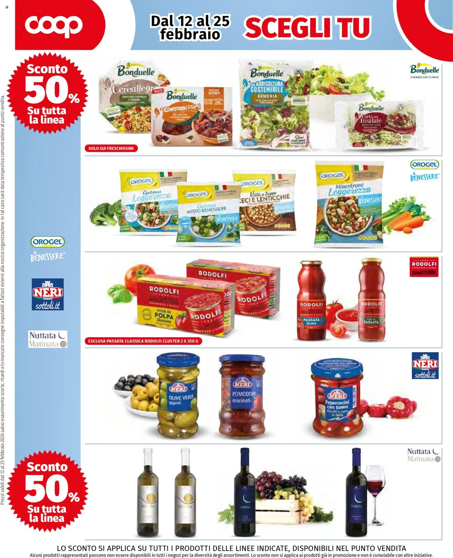 Volantino COOP del 12.02.2026 | Pagina: 2 | Prodotti: Minestrone, Lenticchie, Olive, Tonno