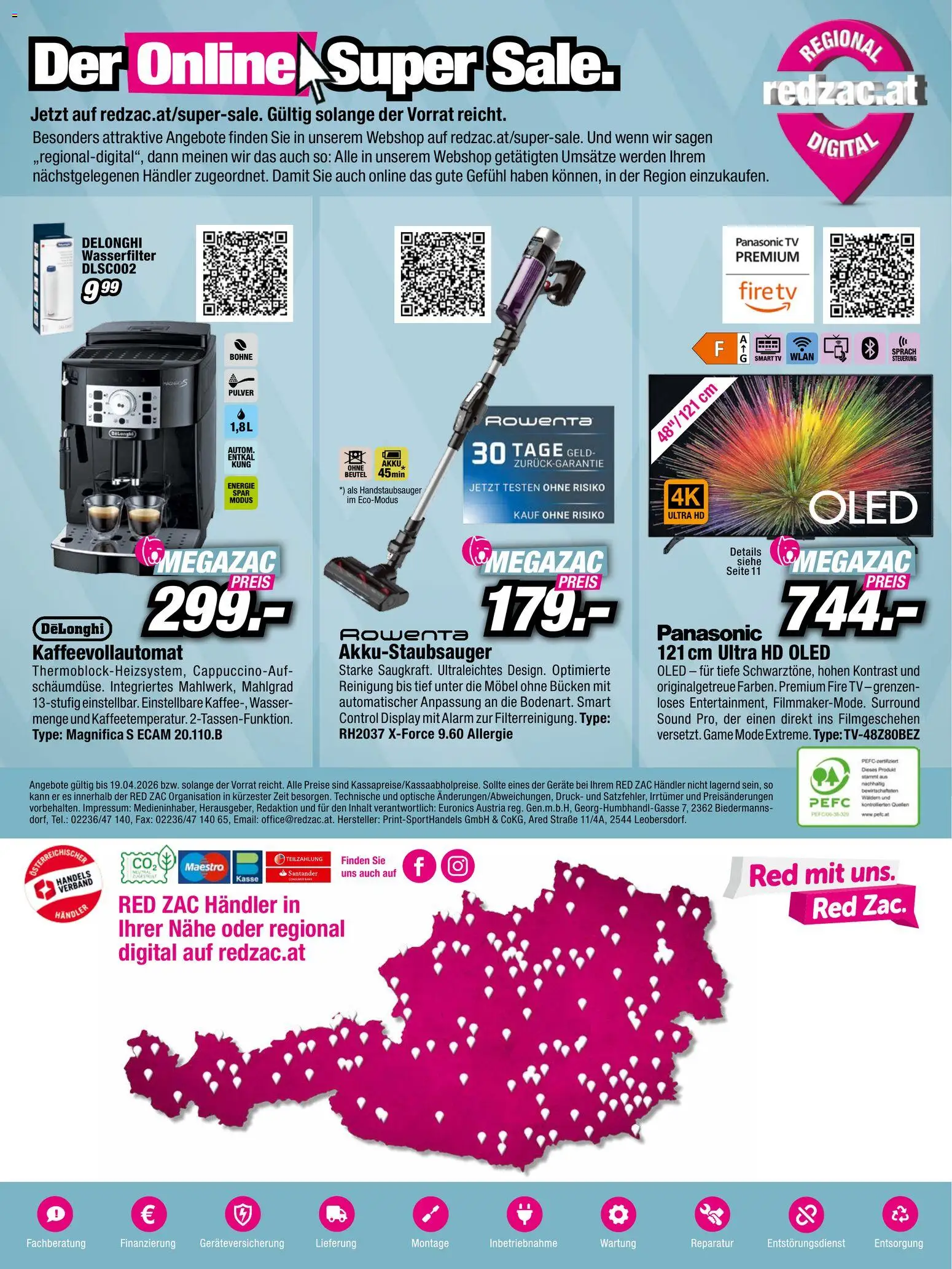 RED ZAC Flugblatt gültig ab 03.04.2026 | Seite: 16 | Produkte: Wasser, TV