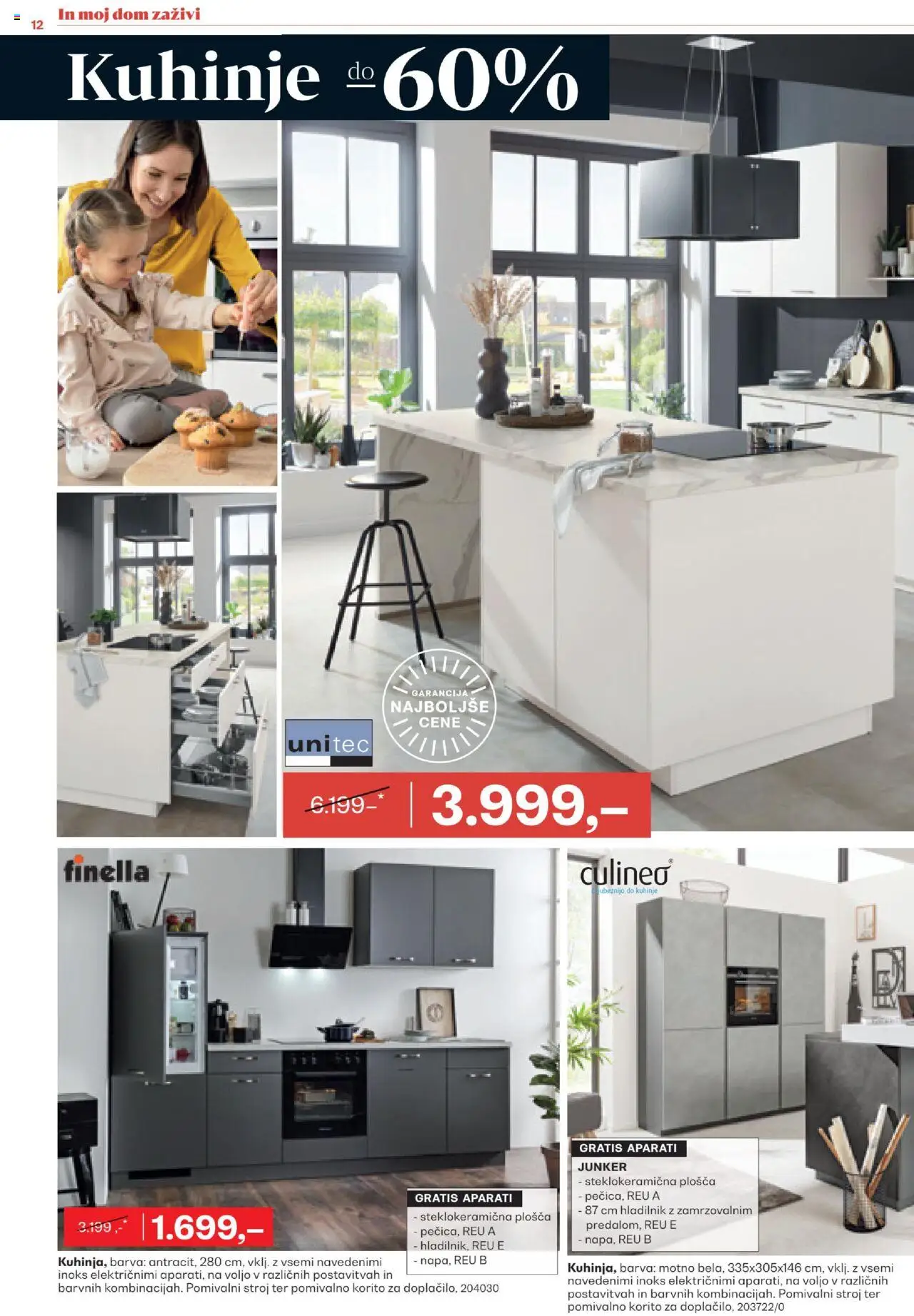 Novi Rutar katalog ponudbe – veljaven od 17.09.2025 | Stran: 12 | Izdelki: Hladilnik, Pomivalni stroj, Pomivalno korito, Barva