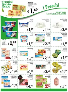 Volantino Coal del 31.07.2025 | Pagina: 10 | Prodotti: Yogurt, Formaggio, Prosciutto, Burro