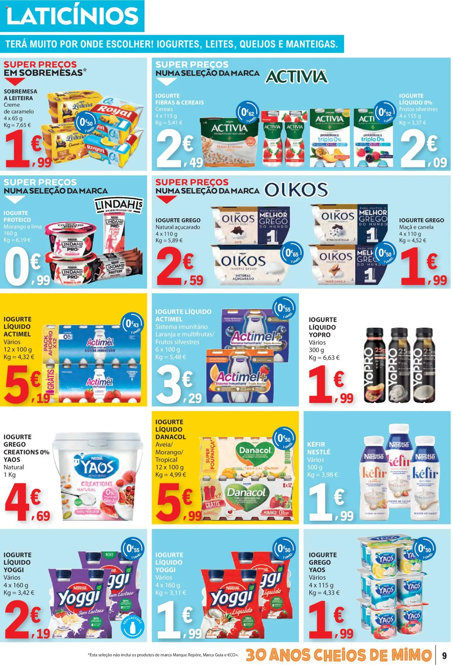 E.Leclerc folheto │ válido de 12.02.2026 | Página: 9 | Produtos: Aveia, Probióticos, Nestlé, Maça