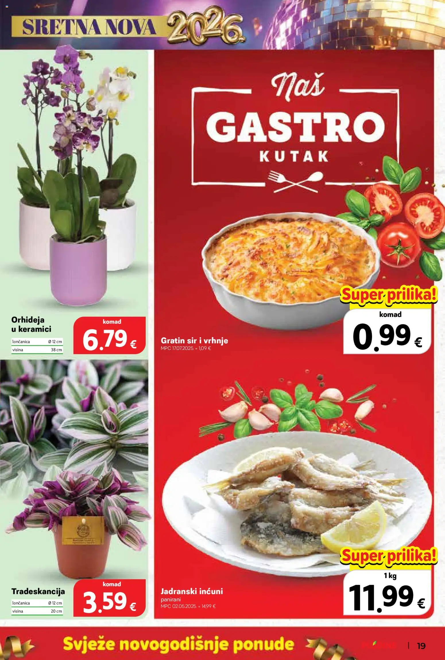 Plodine katalog | vrijedi od 27.12.2025 | Stranica: 19 | Proizvodi: Orhideja, Sir