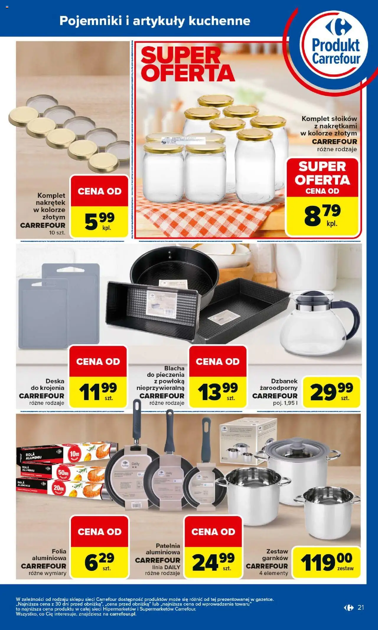 Carrefour Gazetka - Produkt Carrefour od 25.08.2025 | Strona: 21 | Produkty: Dzbanek, Patelnia