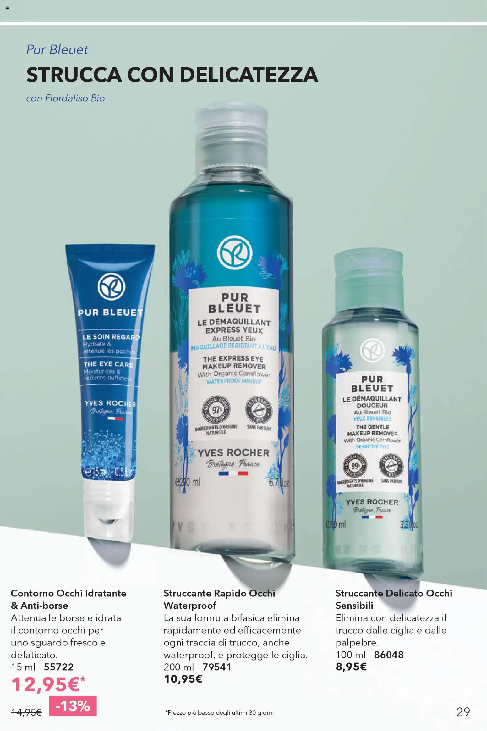 Volantino Yves Rocher del 23.04.2026 | Pagina: 29 | Prodotti: Struccante, The, Trucco