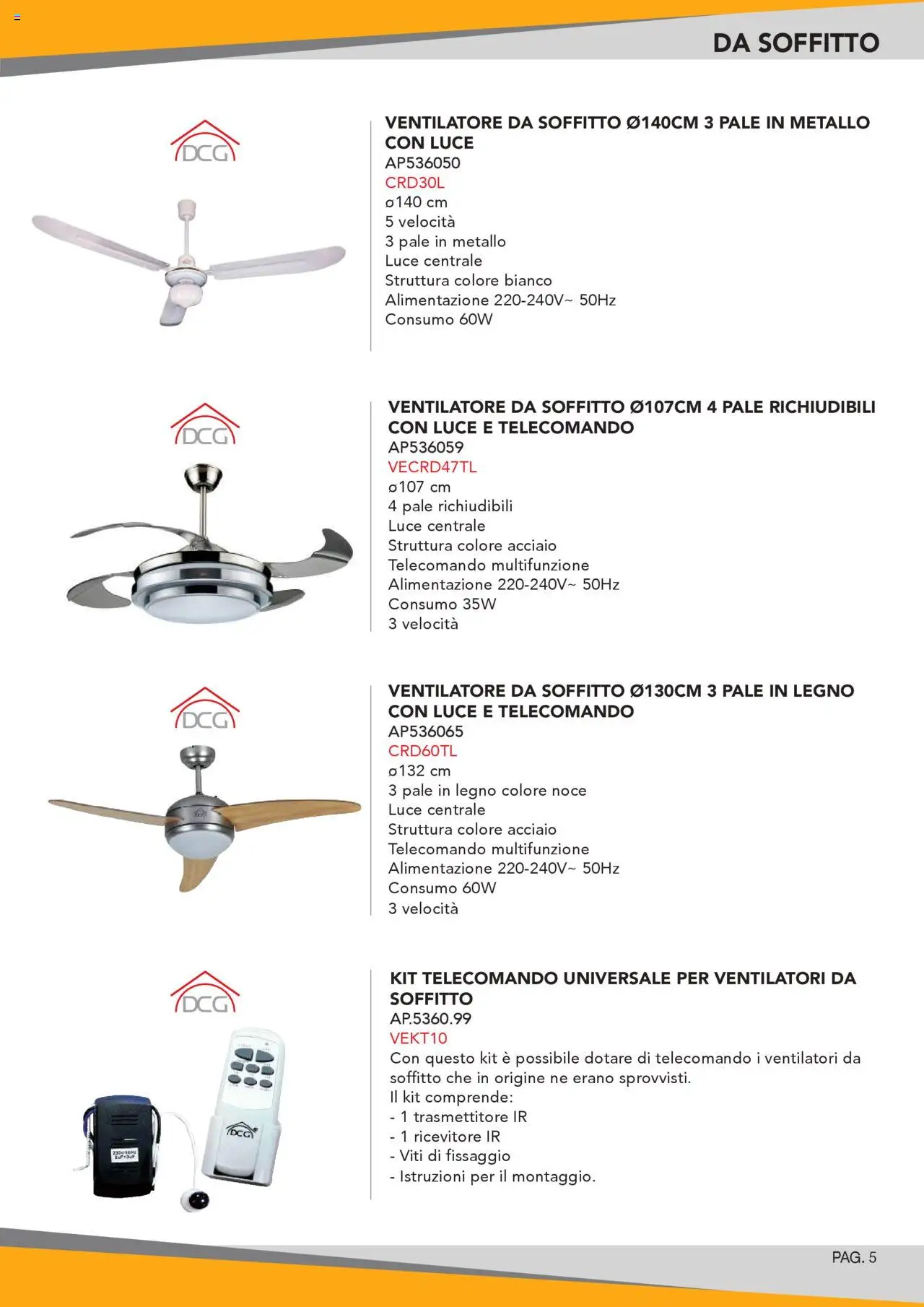 Volantino GBC del 31.05.2025 | Pagina: 5 | Prodotti: Ventilatore, Telecomando