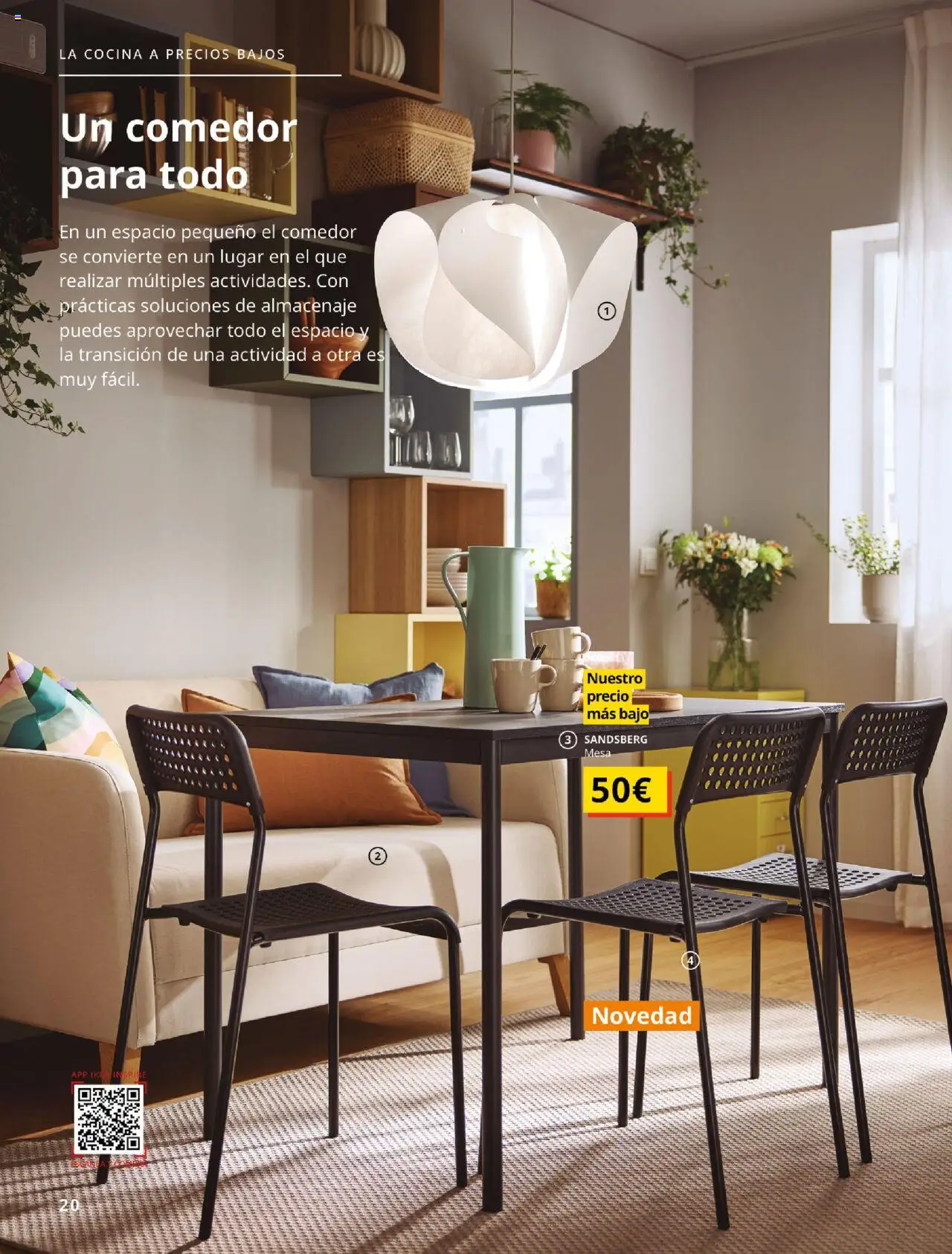 Catálogo IKEA Precios bajos.  │ válido desde el 01.09.2025 | Página: 20 | Productos: Cocina, Almacenaje, Mesa