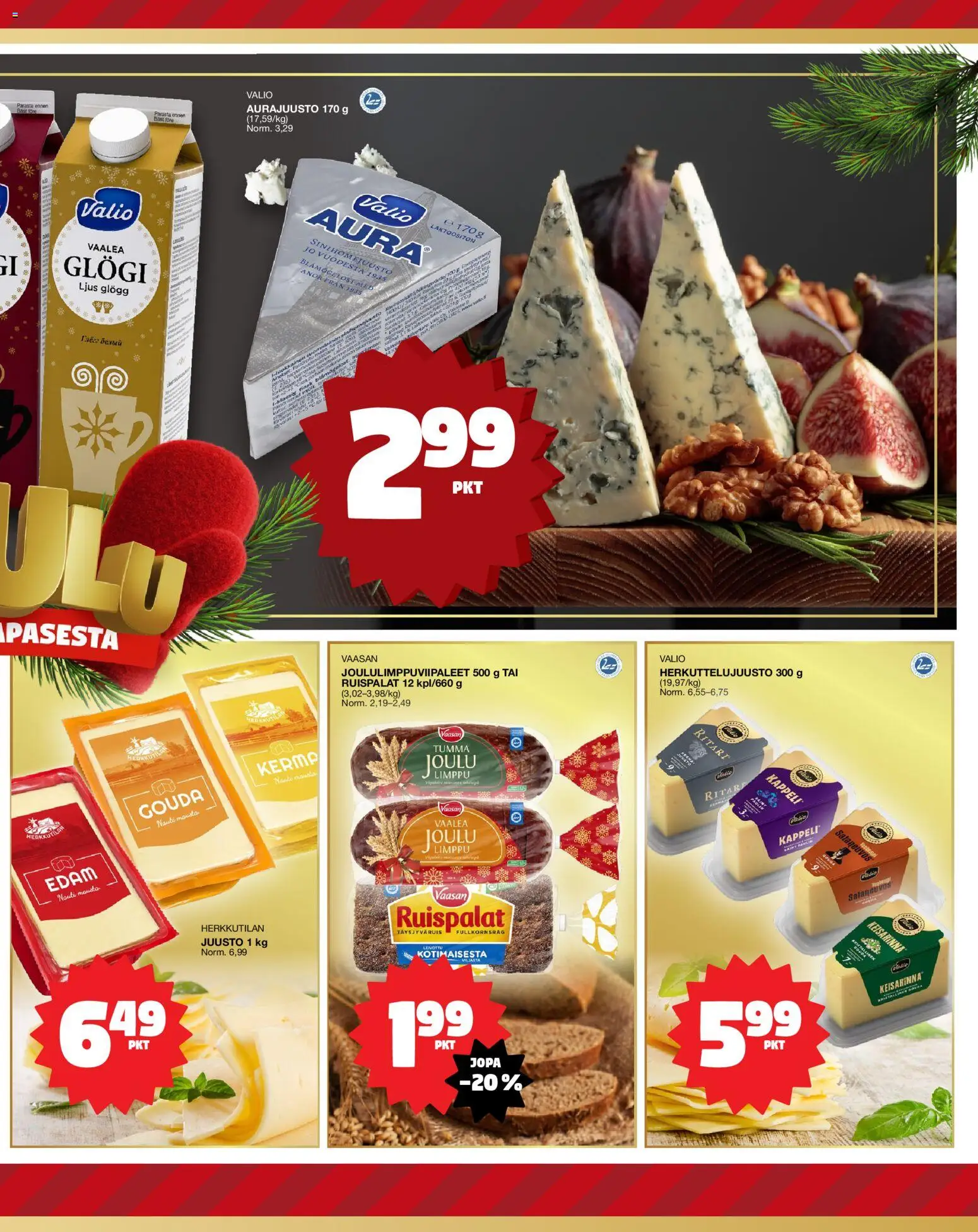 Tokmanni Ruokatarjoukset – voimassa 18.12.2025 alkaen | Sivu: 7 | Tuotteet: Juusto, Kerma