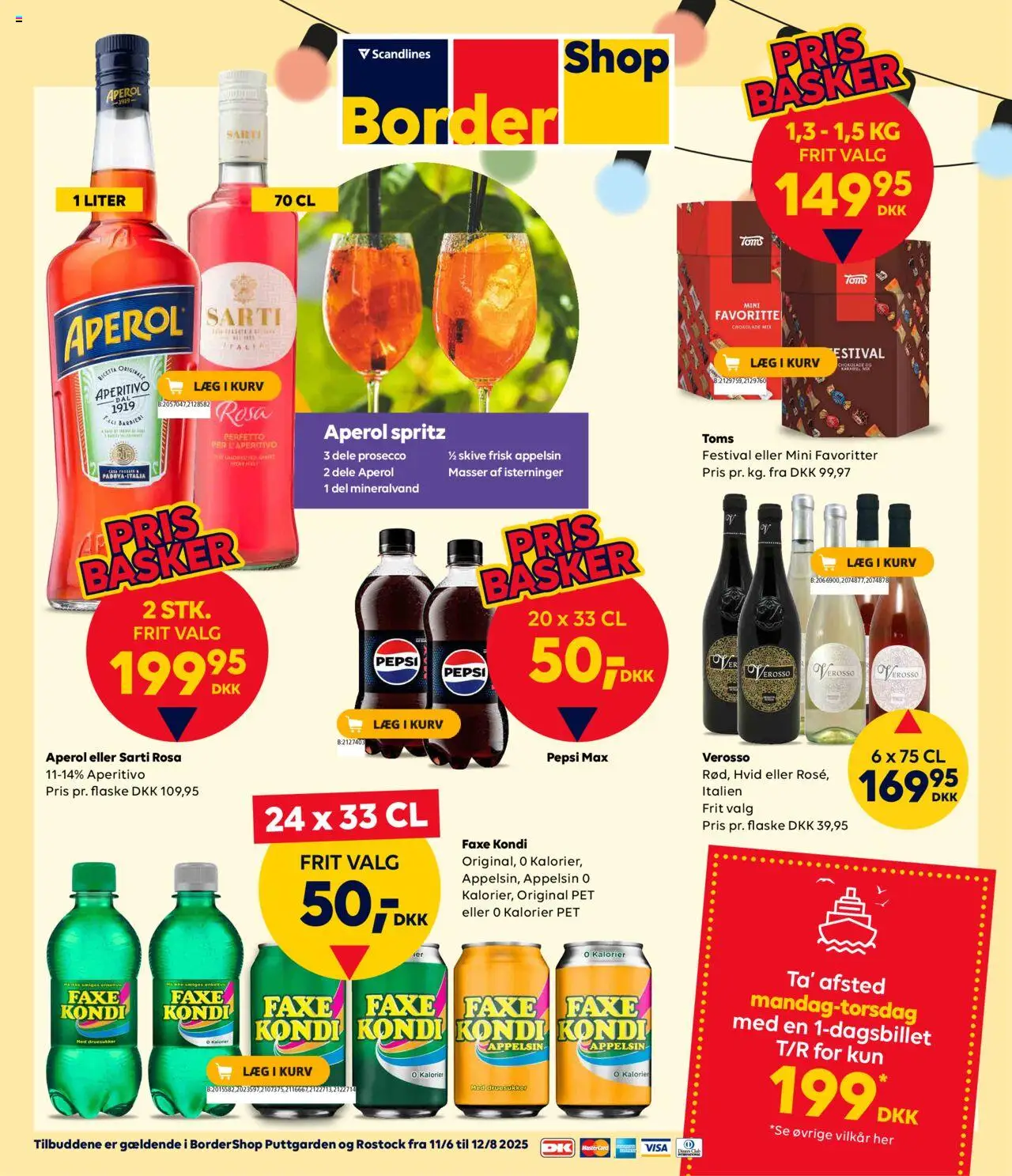 Bordershop Tilbudsavis gyldig fra 11.06.2025 | Side: 1 | Produkter: Chokolade, Kurv, Iogurteira, Faxe Kondi