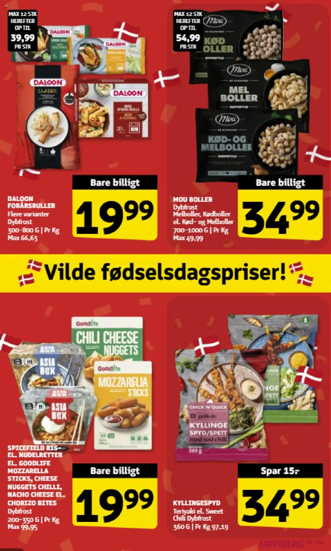 Løvbjerg tilbudsavis – gyldig fra 12.09.2025 | Side: 23 | Produkter: Ris, Nuggets, Mozzarella