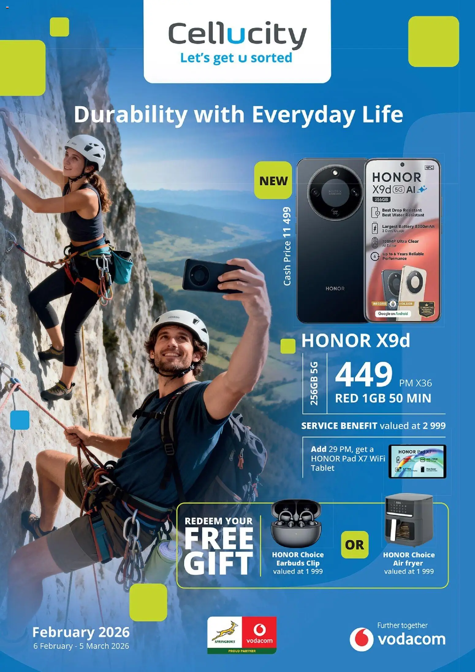 New Cellucity catalogue – valid from 06.02.2026 | Page: 44 | Products: Earbuds, Tablet, Fryer, Air fryer