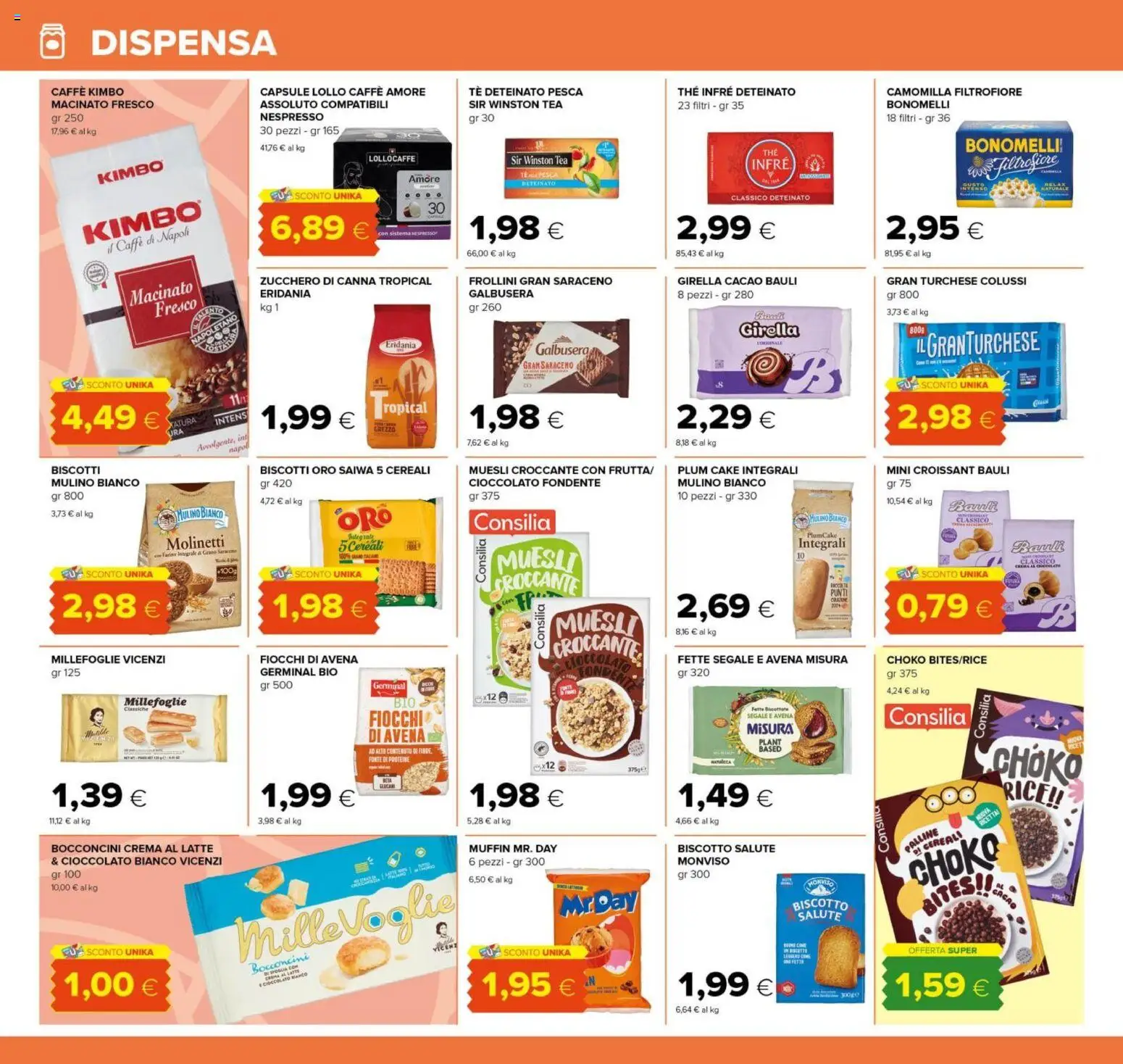 Volantino Tigre del 06.01.2026 | Pagina: 10 | Prodotti: Biscotti, Latte, Pesca, Plumcake