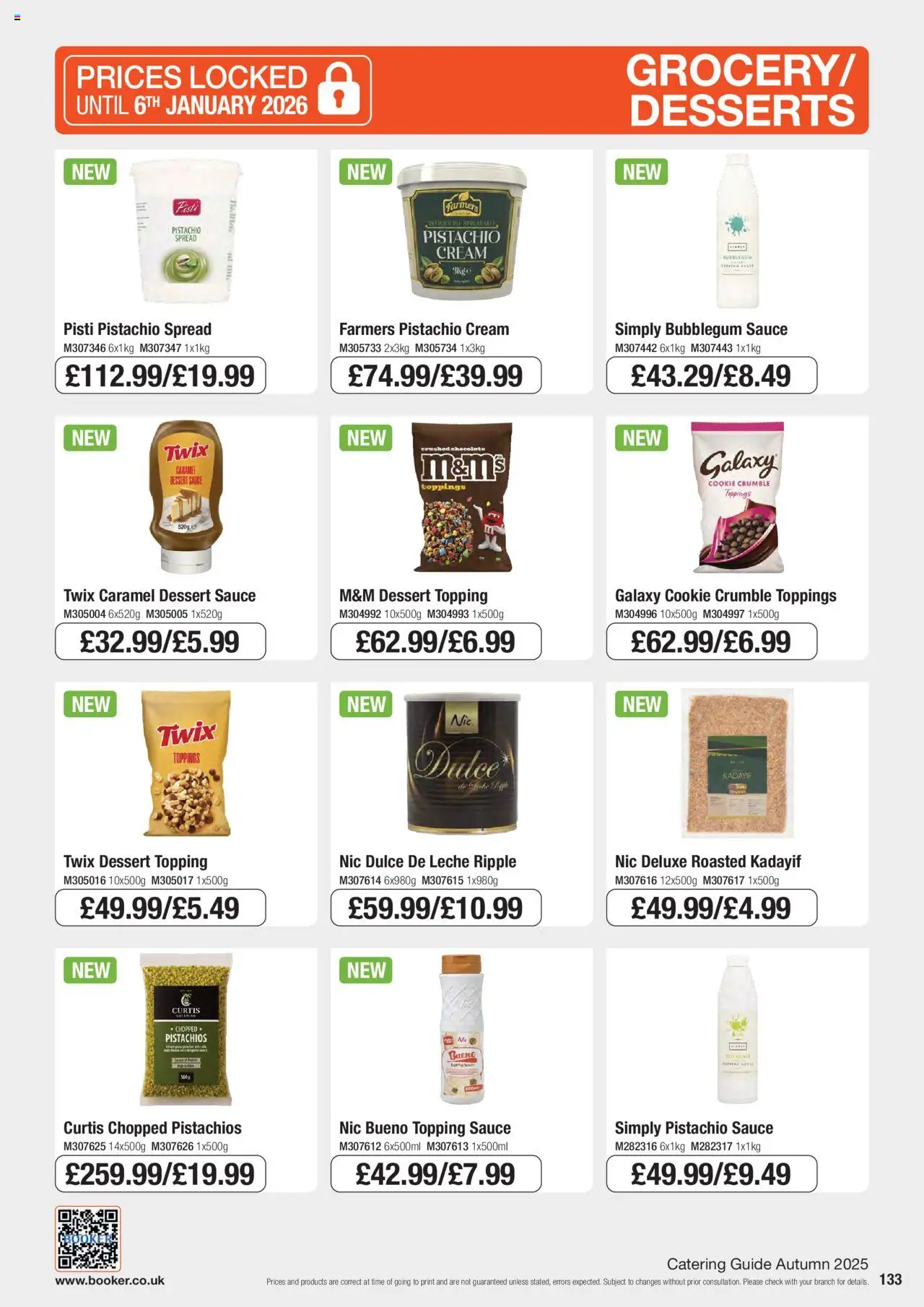 {H1} | Page: 133 | Products: Sauce, Chocolate, Cream