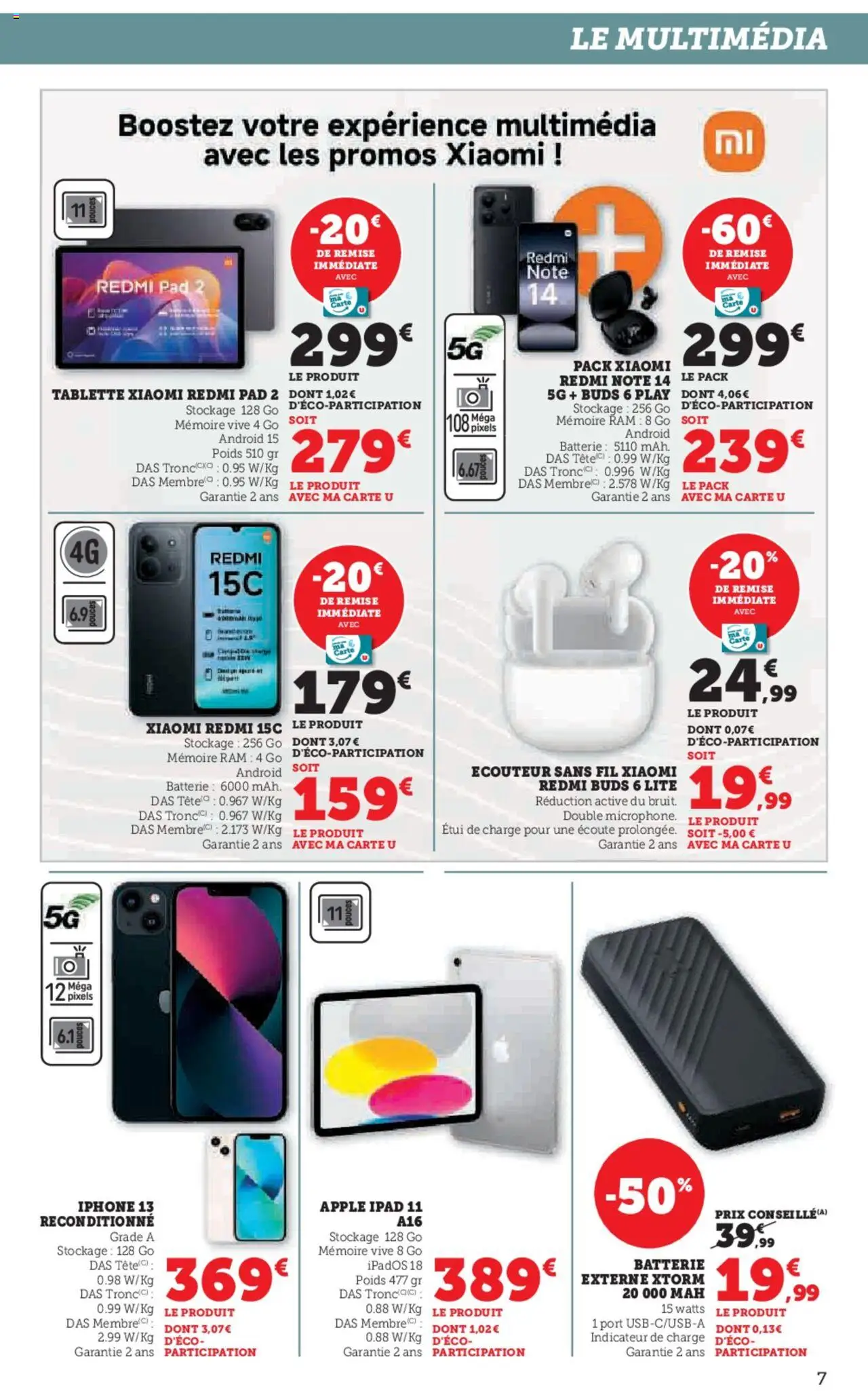 {H1} | Page: 7 | Produits: Tablette, Étui, Iphone, Mémoire RAM